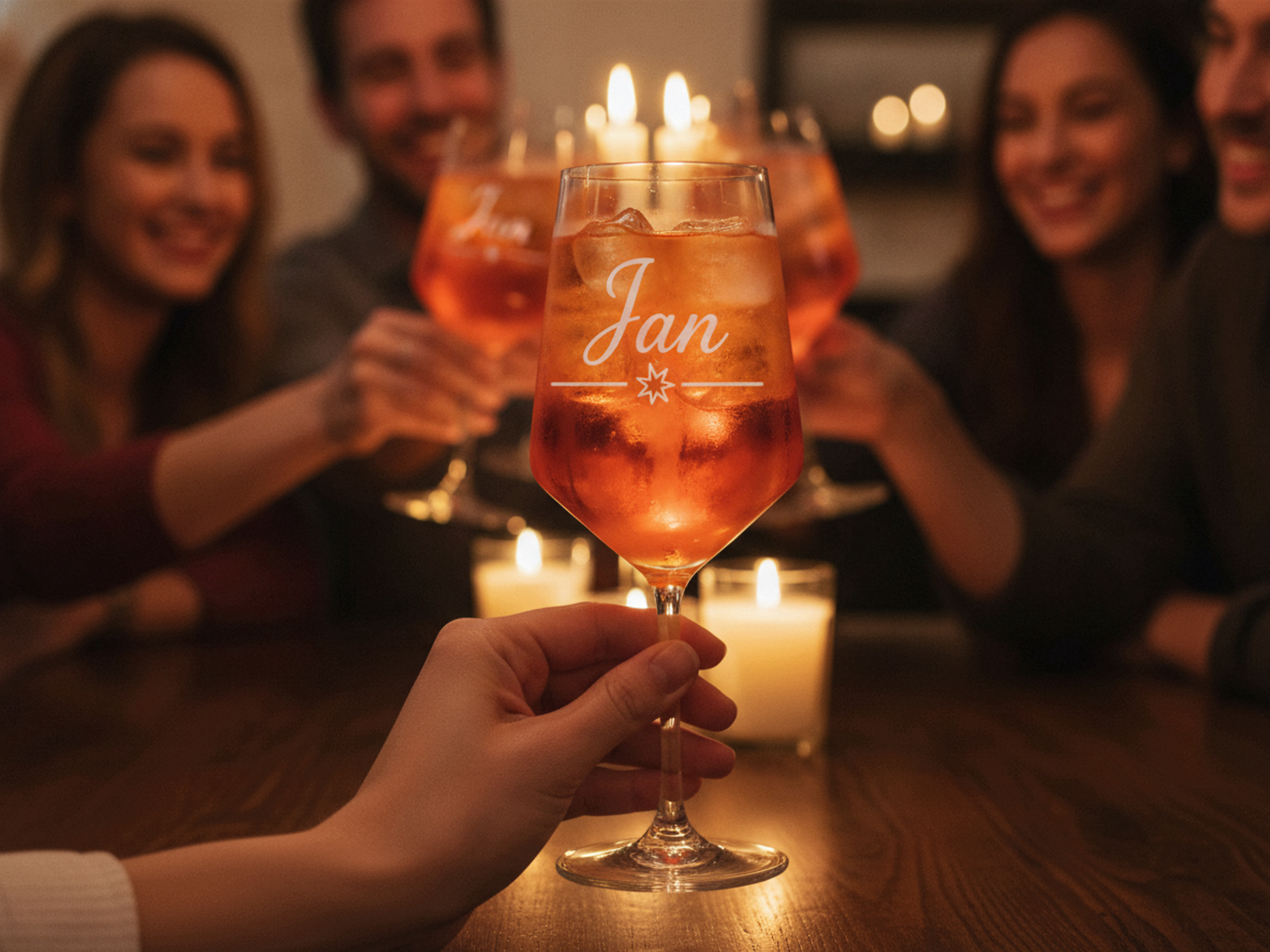 1x Weinglas Gravur Jan Namensglas 350ml spülmaschinenfest robust und stapelbar - Vorschau 3