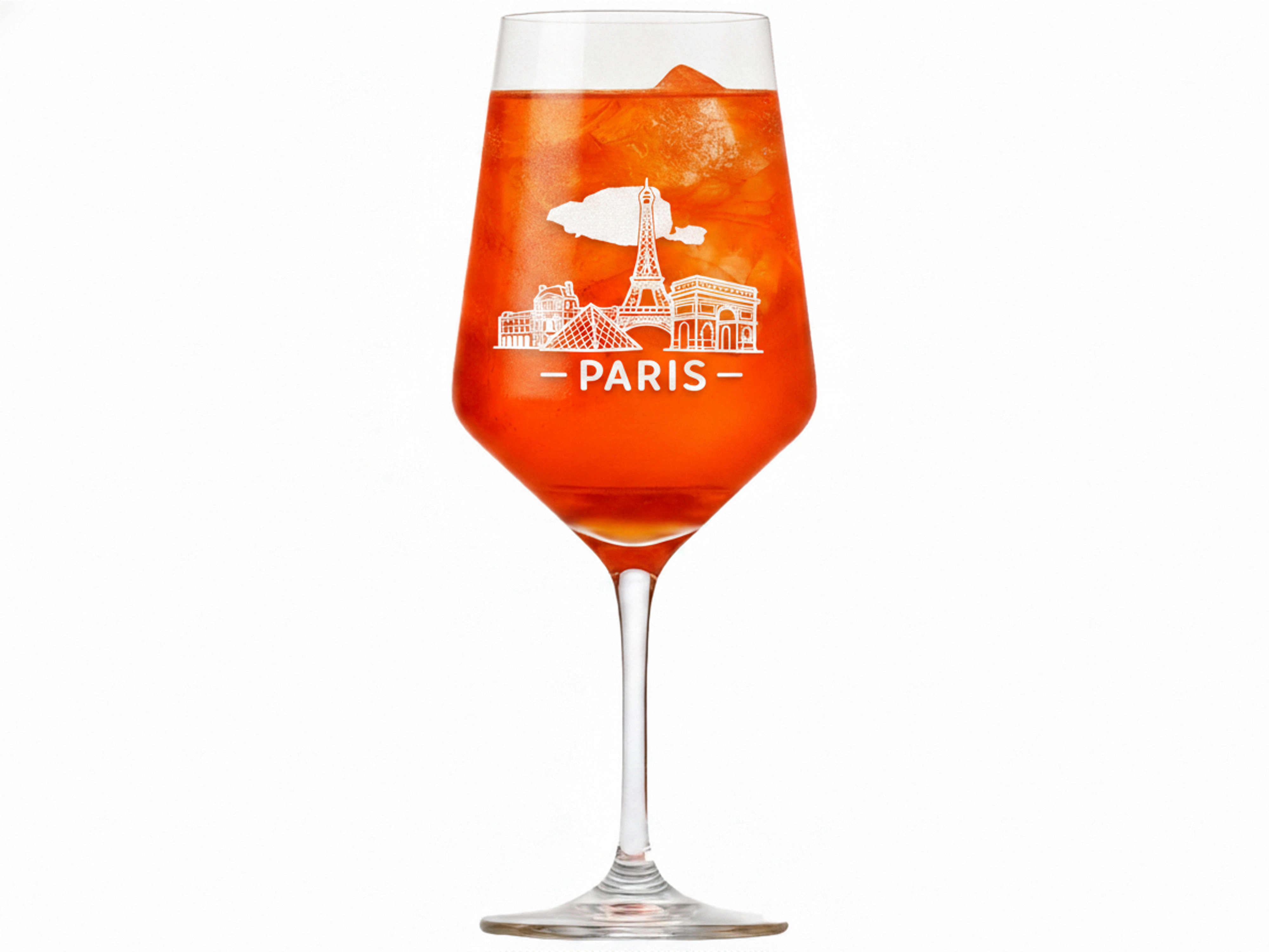 Weinglas Gravur Paris 350ml spülmaschinenfest für Weinliebhaber und Zusammenkünfte - Vorschau 5