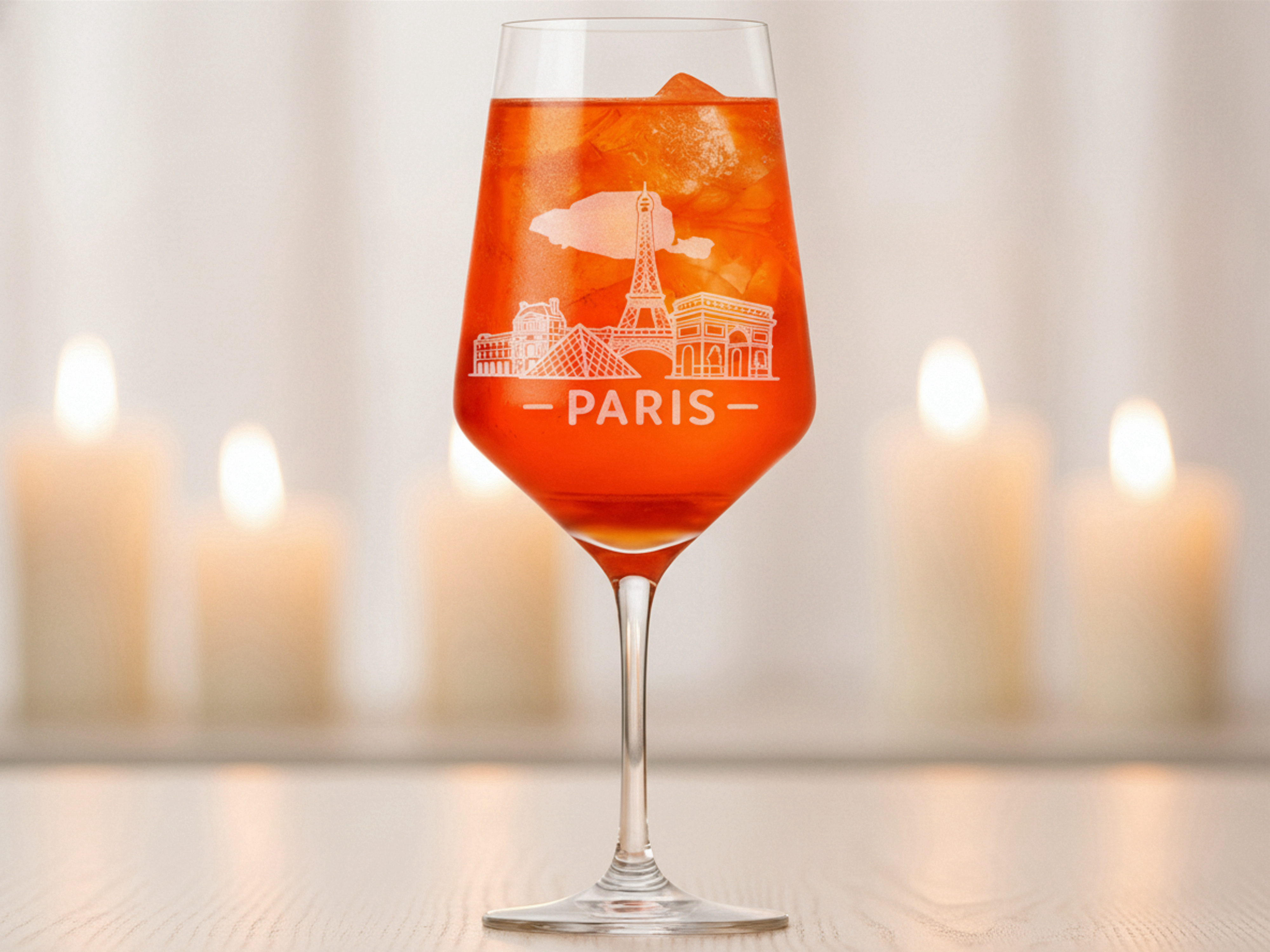 Weinglas Gravur Paris 350ml spülmaschinenfest für Weinliebhaber und Zusammenkünfte - Vorschau 2