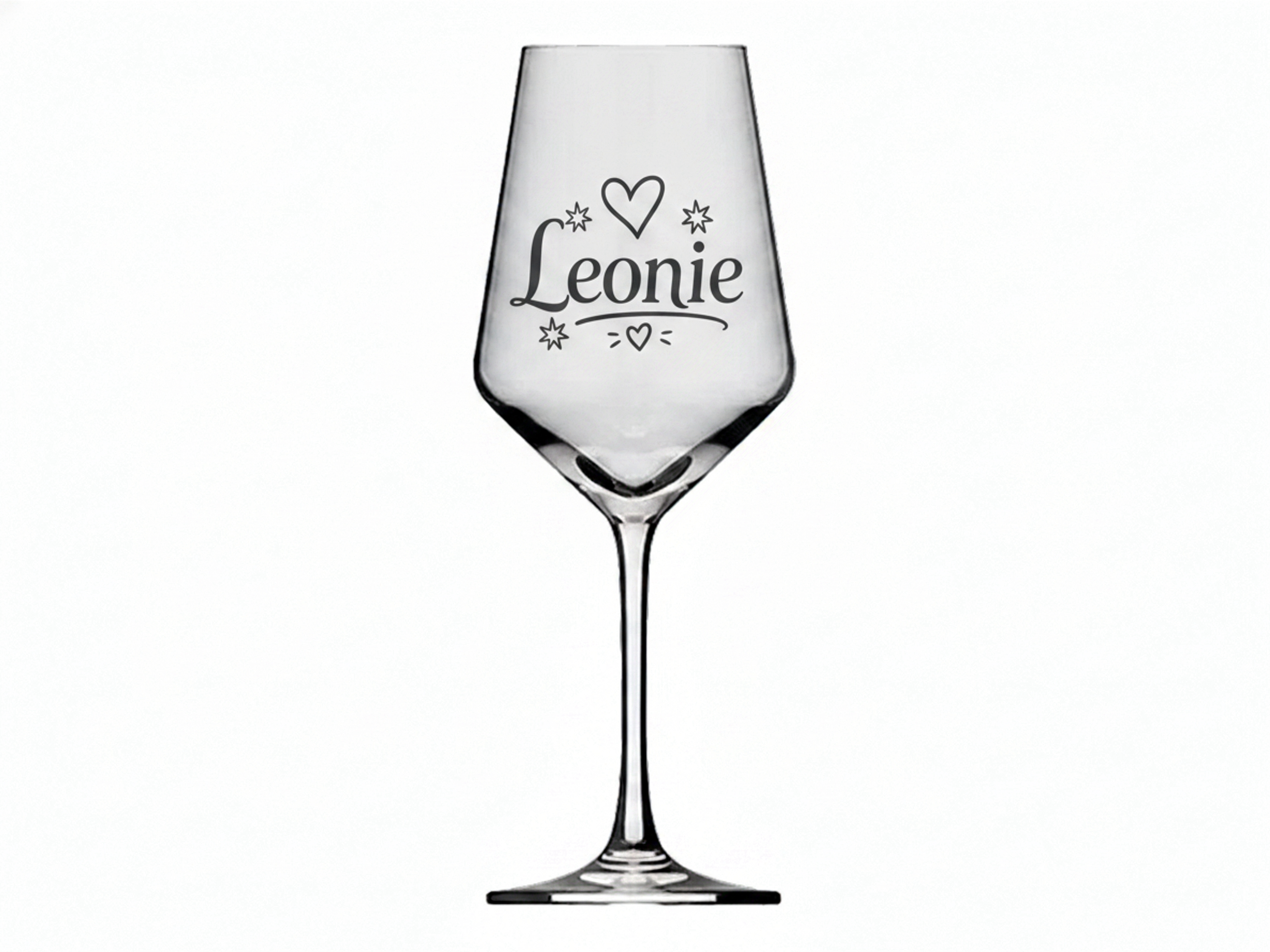 1x Weinglas Gravur Leonie Namensglas 350ml spülmaschinenfest und stilvoll - Vorschau 6