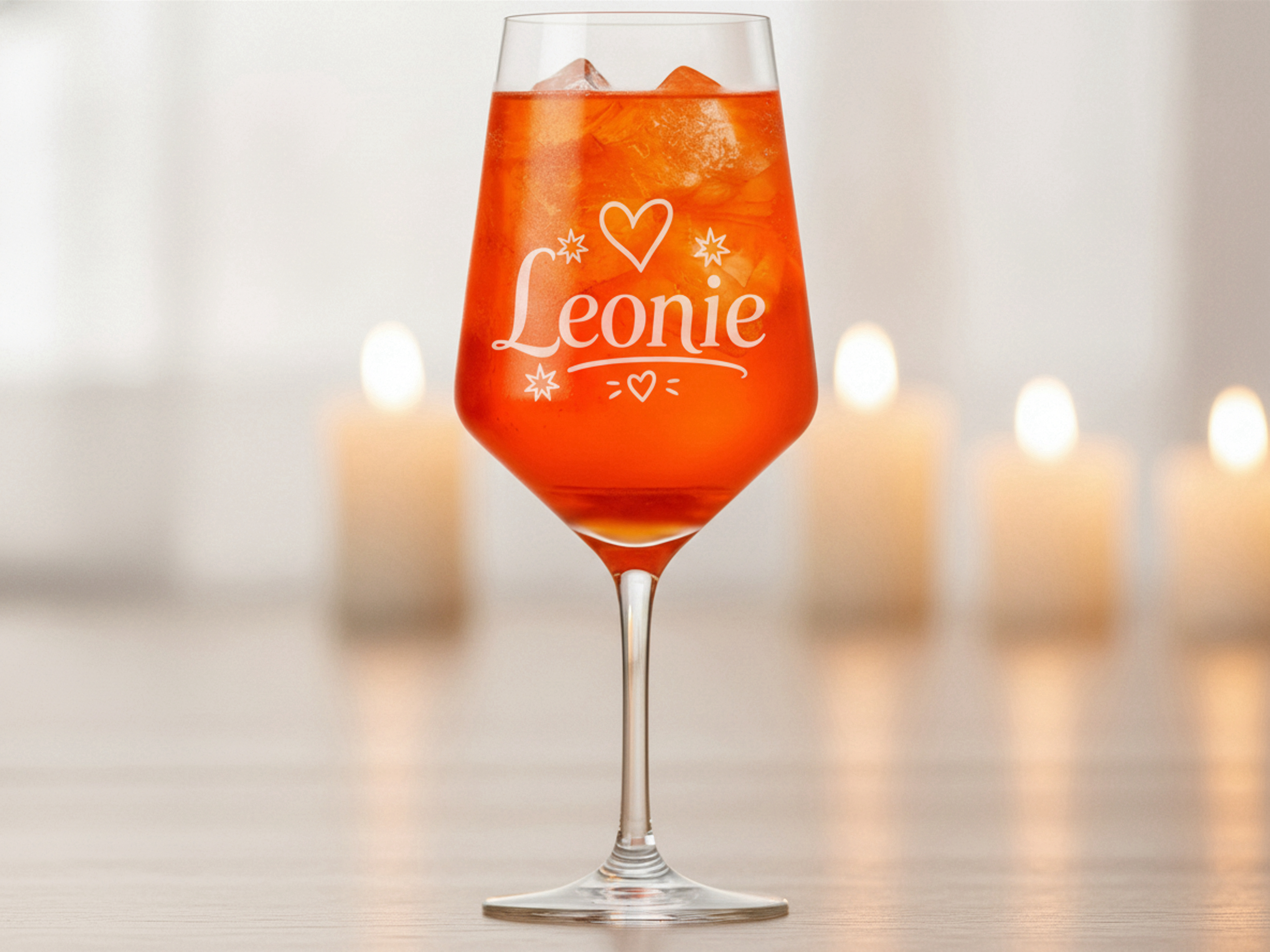 1x Weinglas Gravur Leonie Namensglas 350ml spülmaschinenfest und stilvoll - Vorschau 2