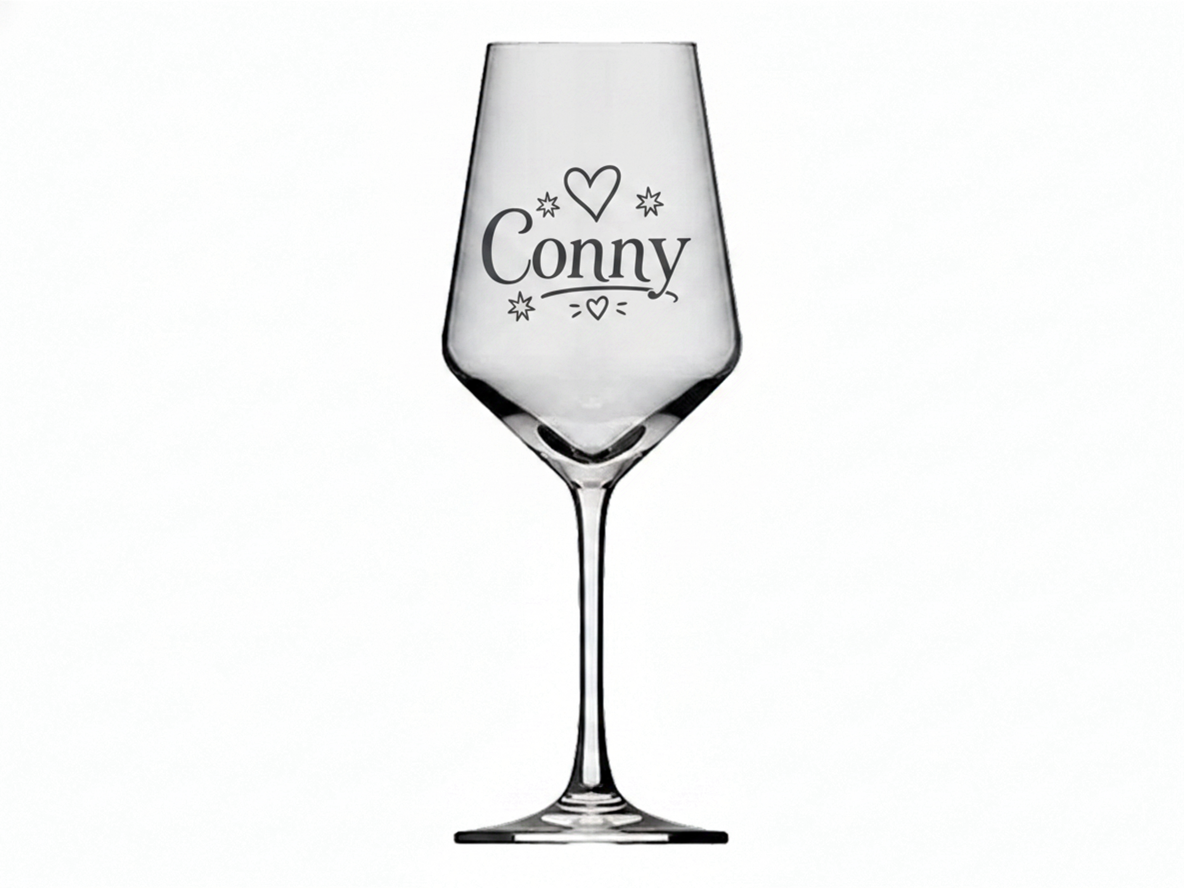 1x Weinglas Gravur Conny Namensglas 350ml spülmaschinenfest langlebig - Vorschau 6
