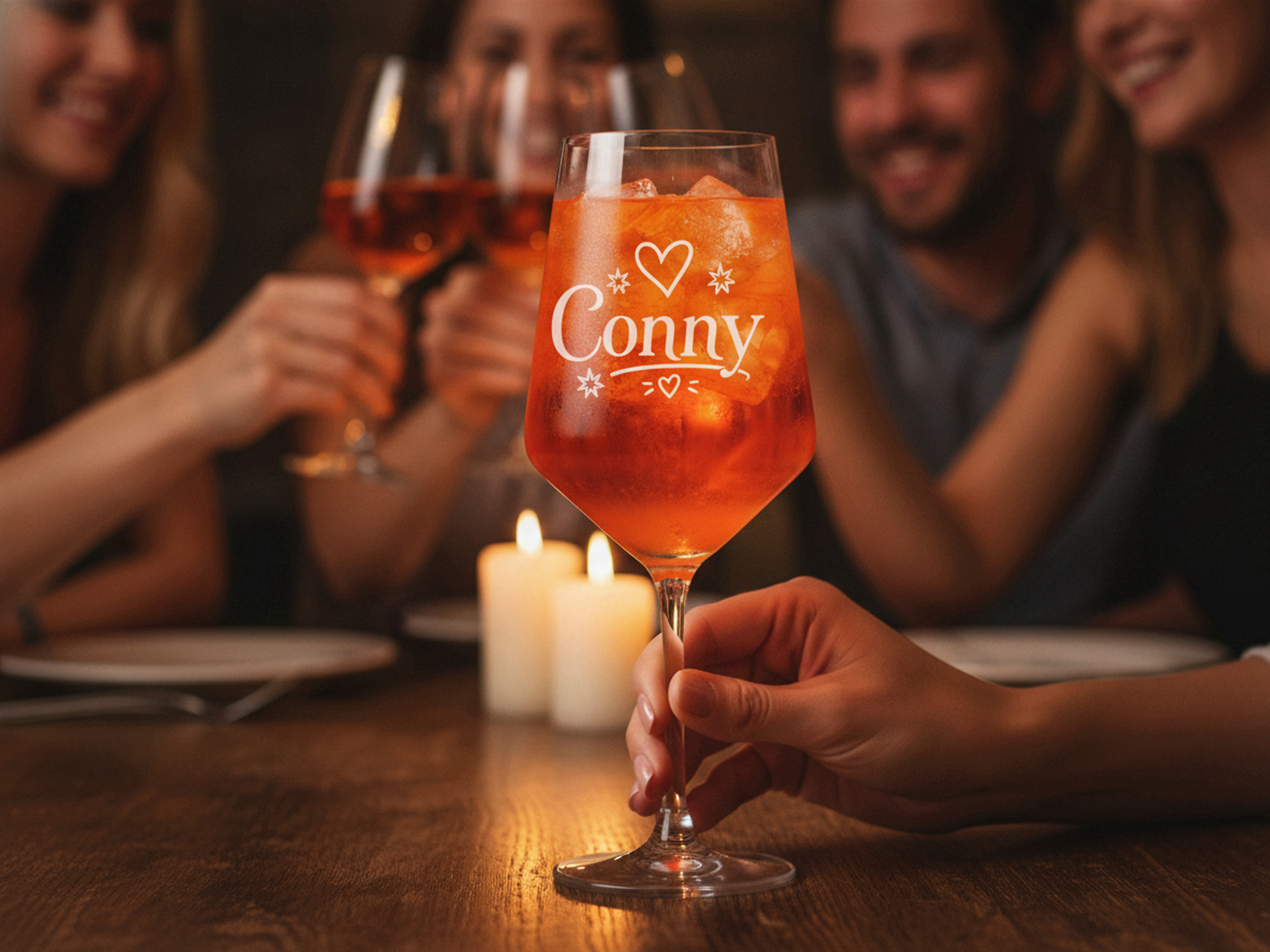 1x Weinglas Gravur Conny Namensglas 350ml spülmaschinenfest langlebig - Vorschau 3