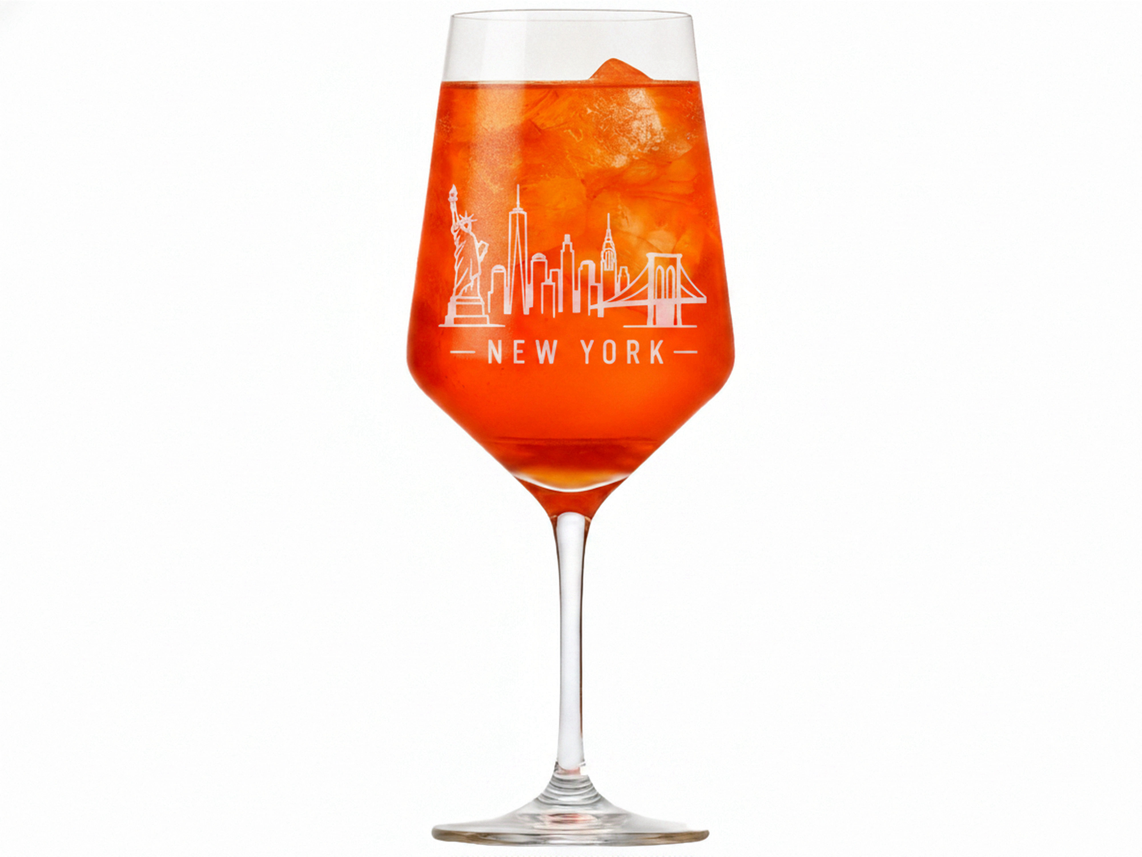 Weinglas Gravur New York 350ml spülmaschinenfest langlebig und praktisch - Vorschau 3