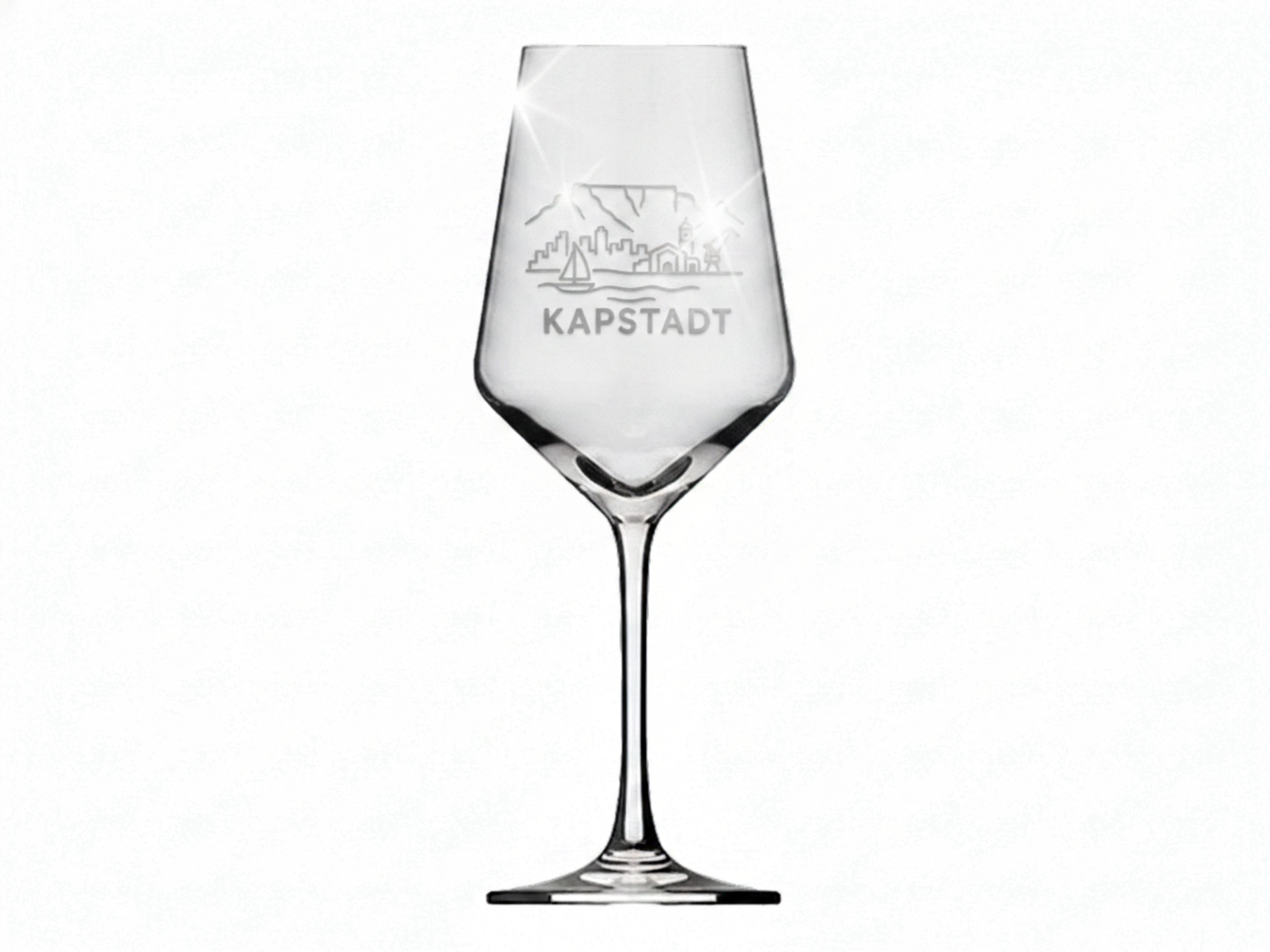 Weinglas Gravur Kapstadt 350ml spülmaschinenfest robust und elegant - Vorschau 6