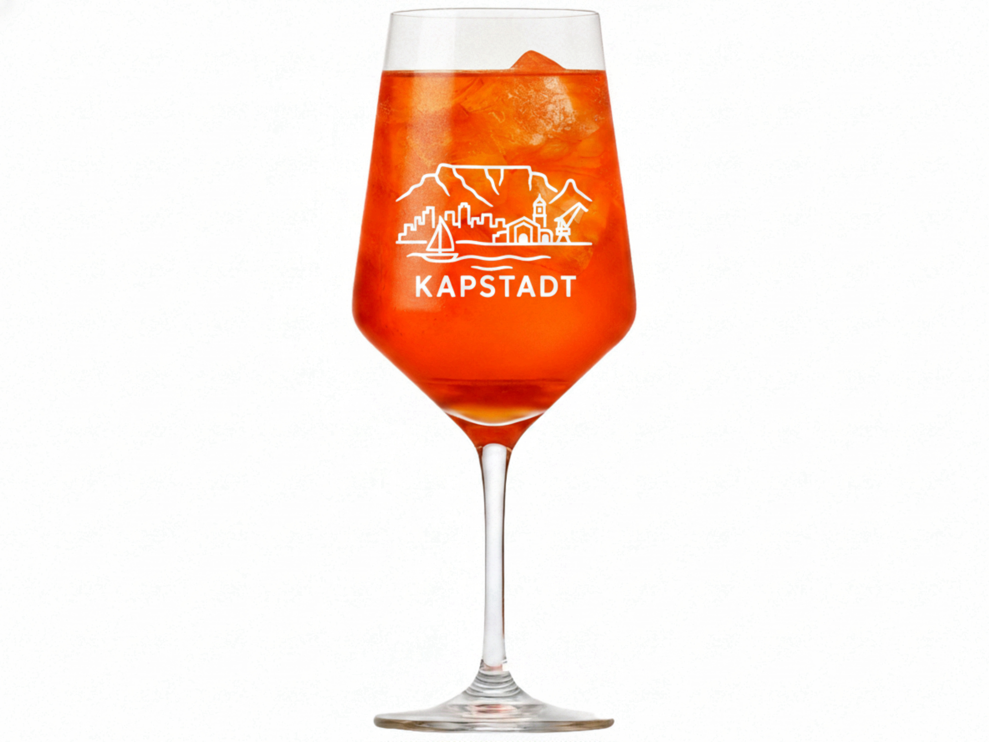 Weinglas Gravur Kapstadt 350ml spülmaschinenfest robust und elegant - Vorschau 5