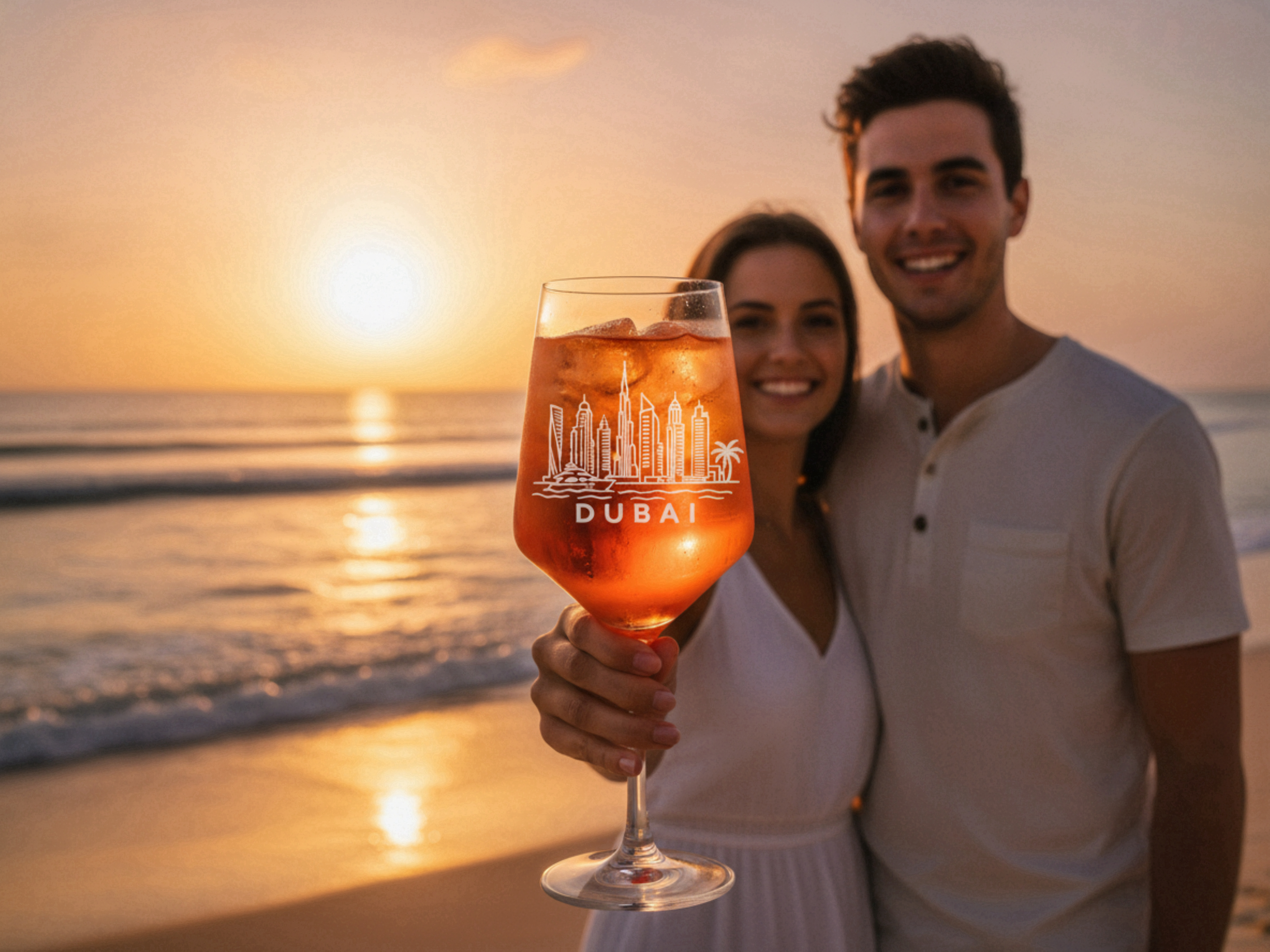 Weinglas Gravur Dubai 350ml spülmaschinenfest für Rot- und Weißwein - Vorschau 4