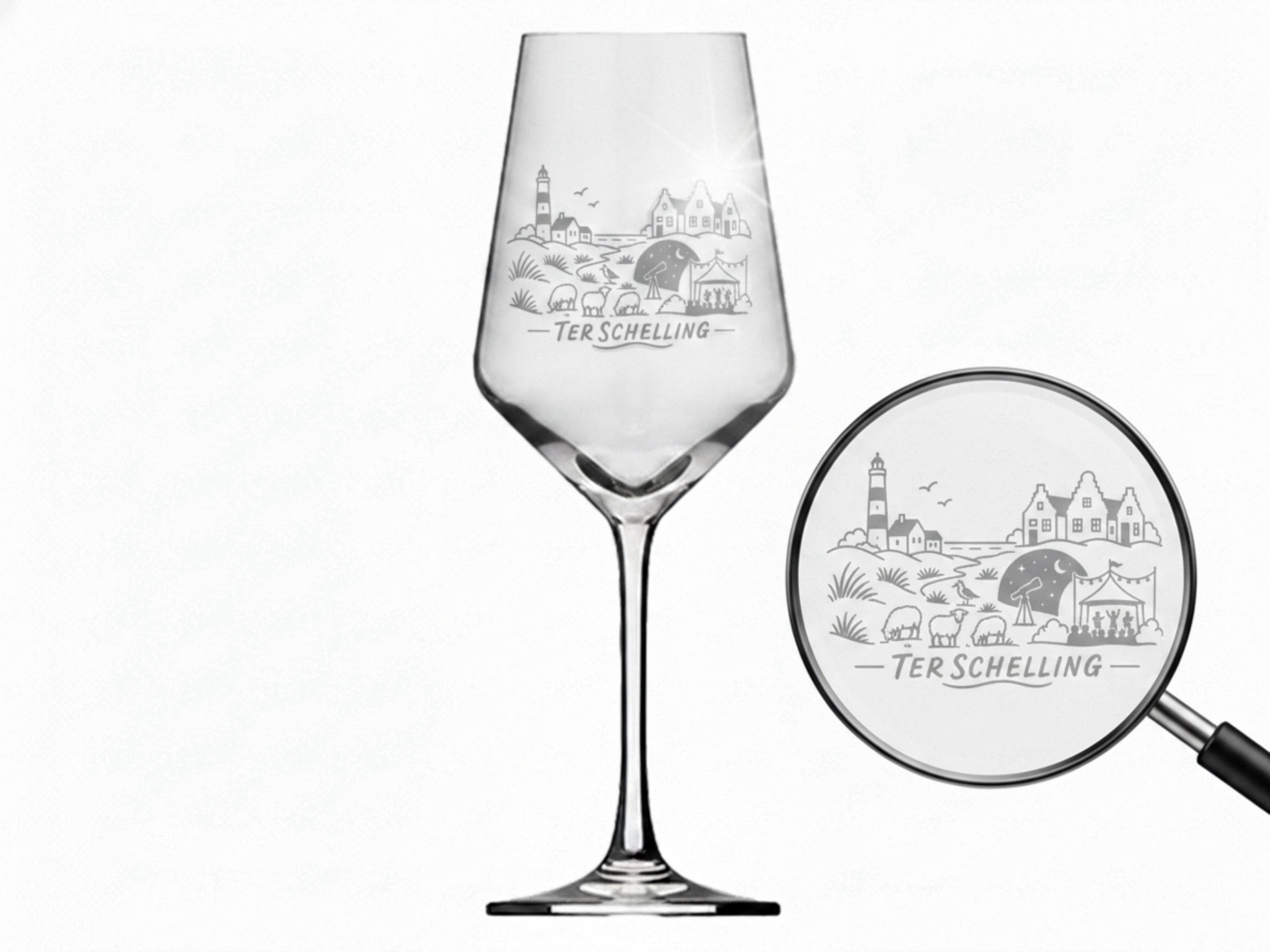 Weinglas Gravur Terschelling 350ml spülmaschinenfest robust und elegant