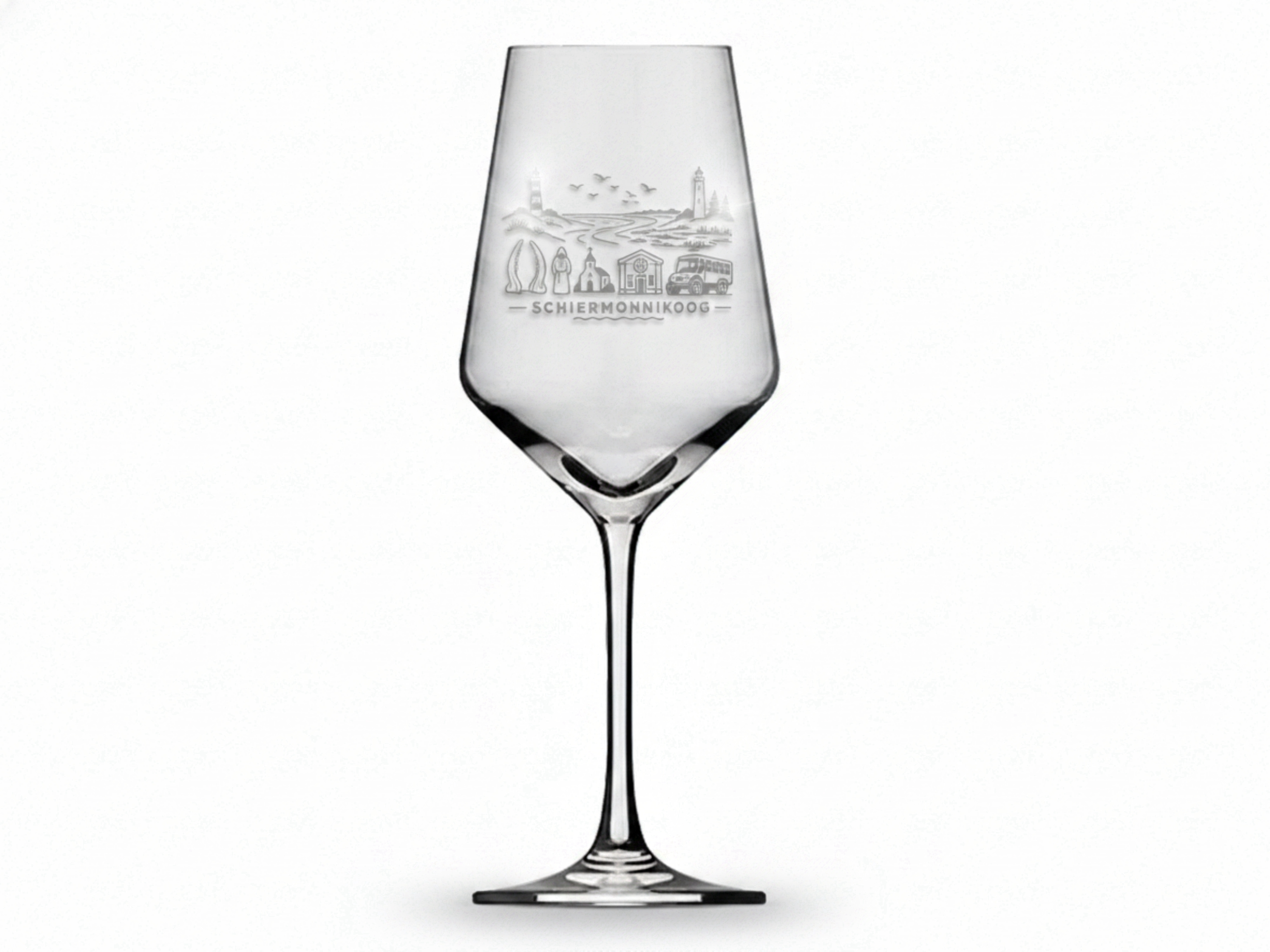 Weinglas Gravur Schiermonnikoog 350ml spülmaschinenfest und langlebig - Vorschau 6