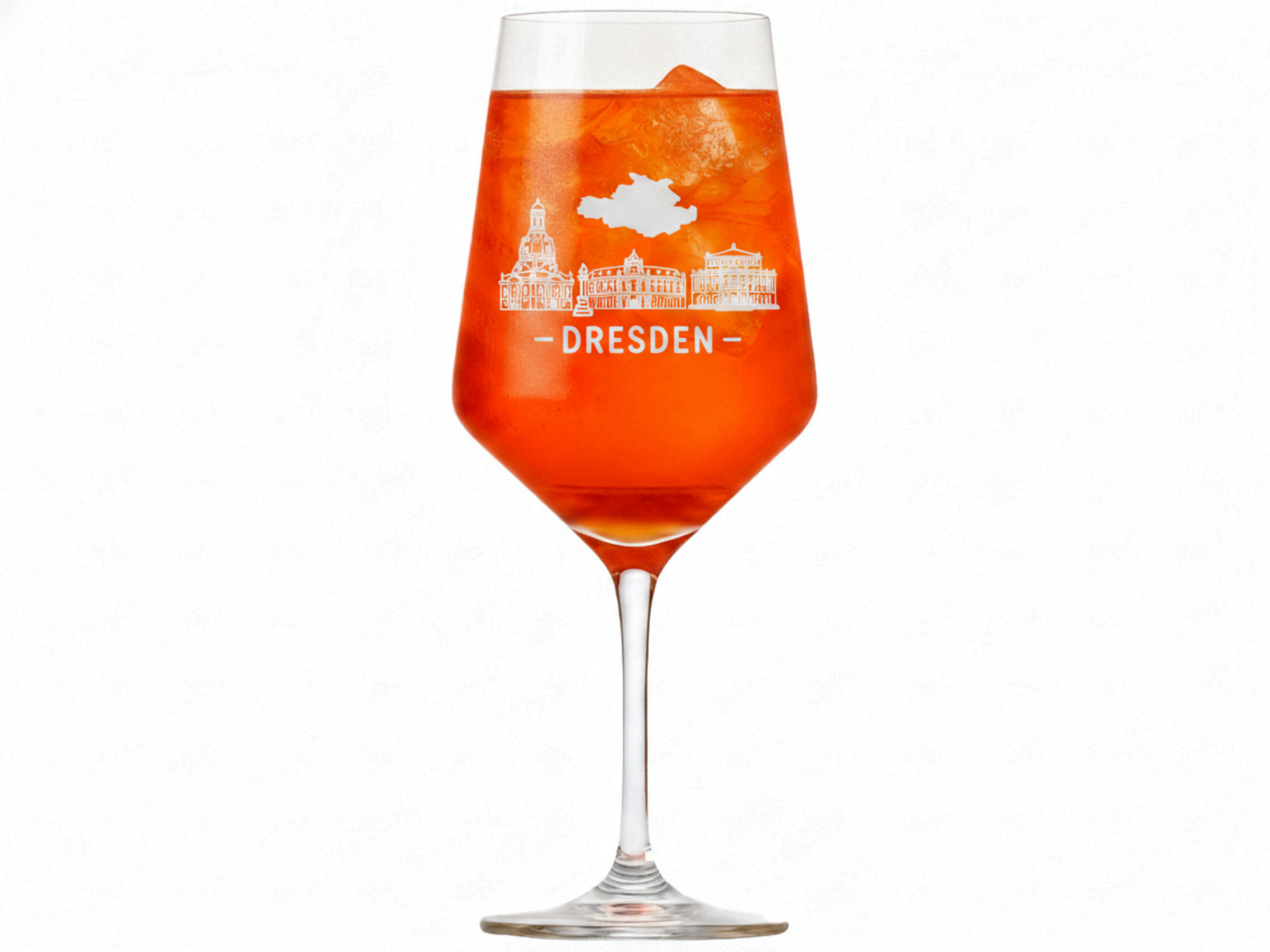 Weinglas Gravur Dresden 350ml spülmaschinenfest und langlebig für Weinliebhaber - Vorschau 5