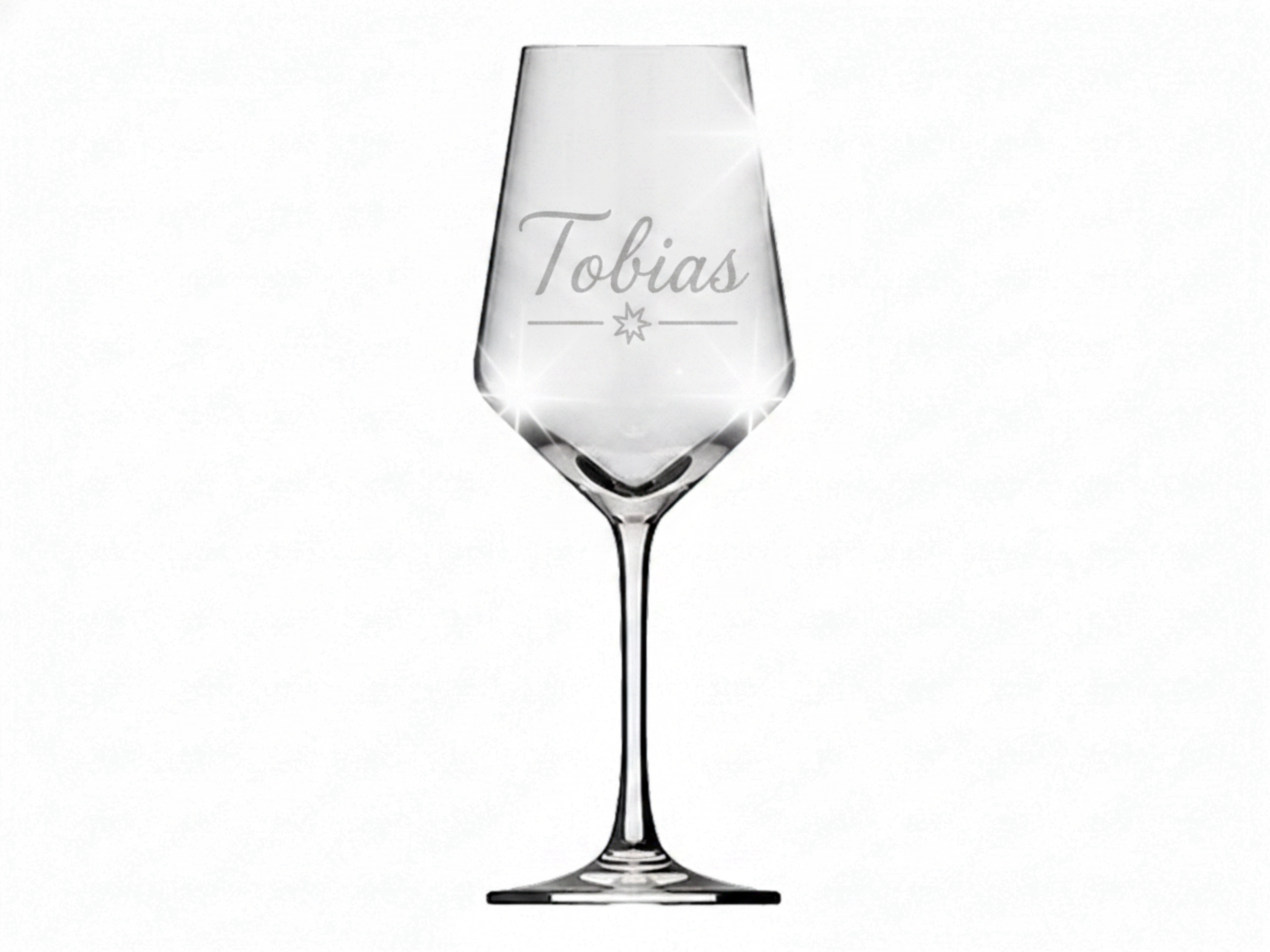 1x Weinglas Gravur Tobias Namensglas 350ml spülmaschinenfest stabil - Vorschau 6