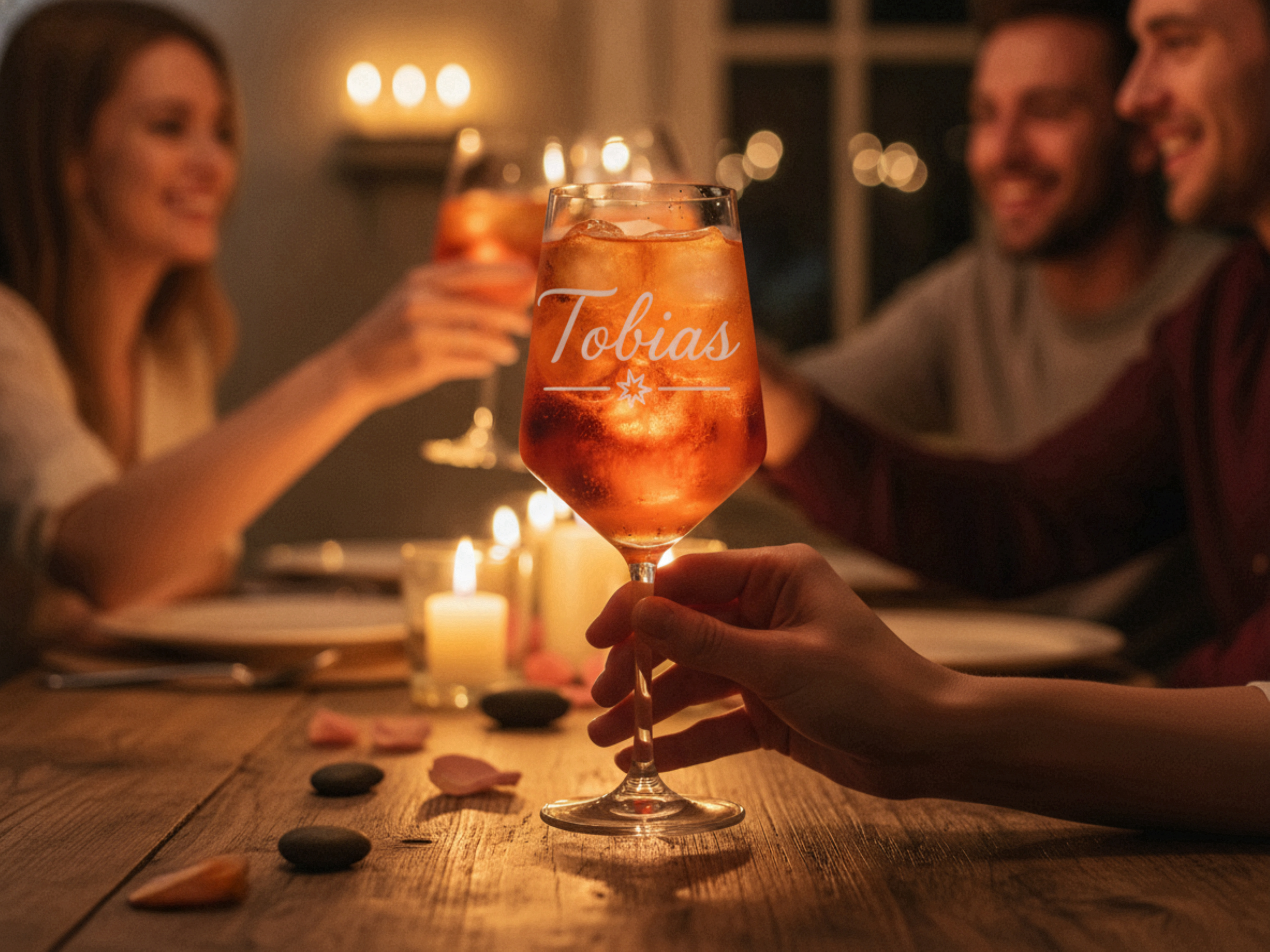 1x Weinglas Gravur Tobias Namensglas 350ml spülmaschinenfest stabil - Vorschau 3