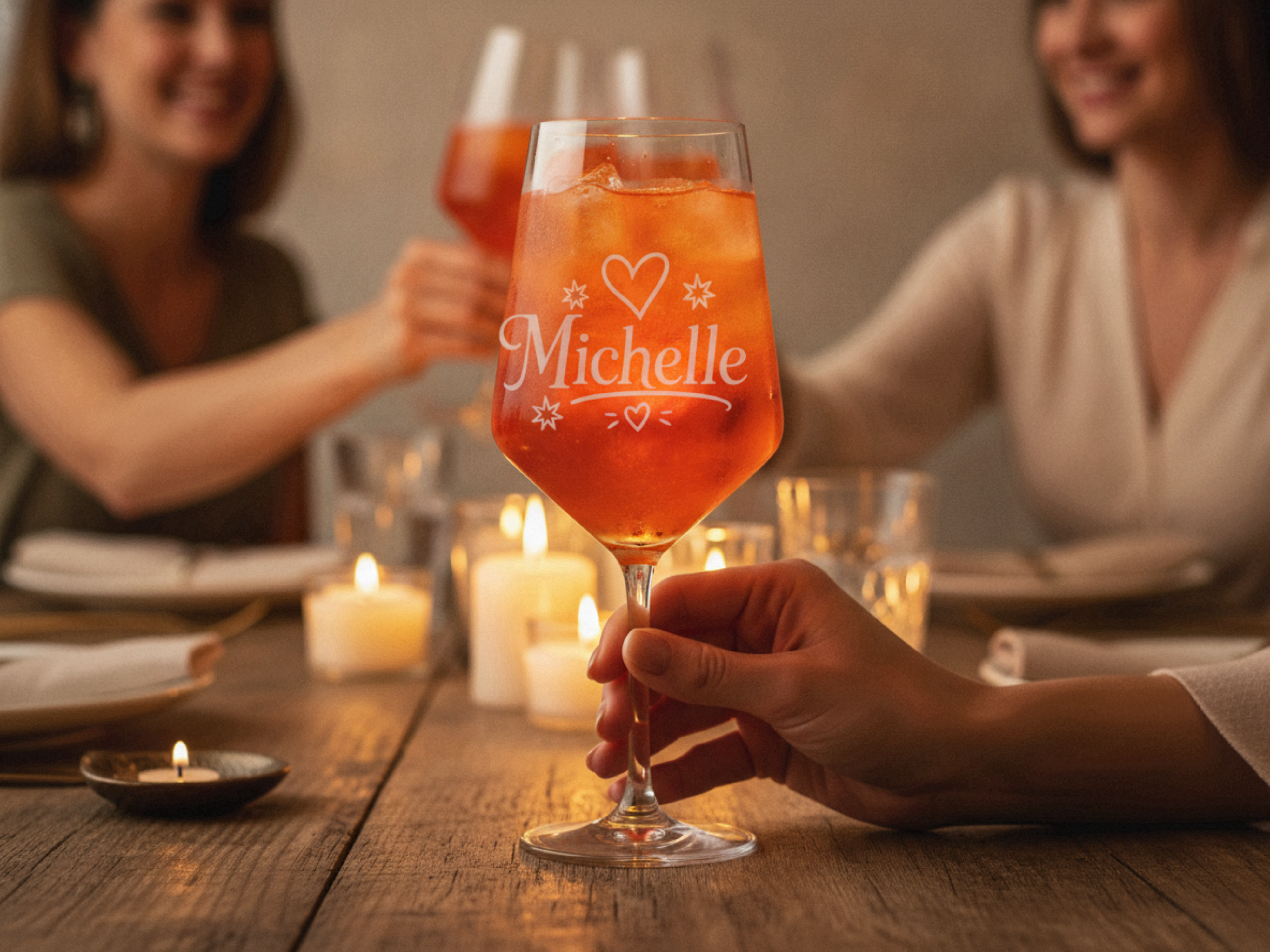 1x Weinglas Gravur Michelle Namensglas 350ml spülmaschinenfest langlebig - Vorschau 3