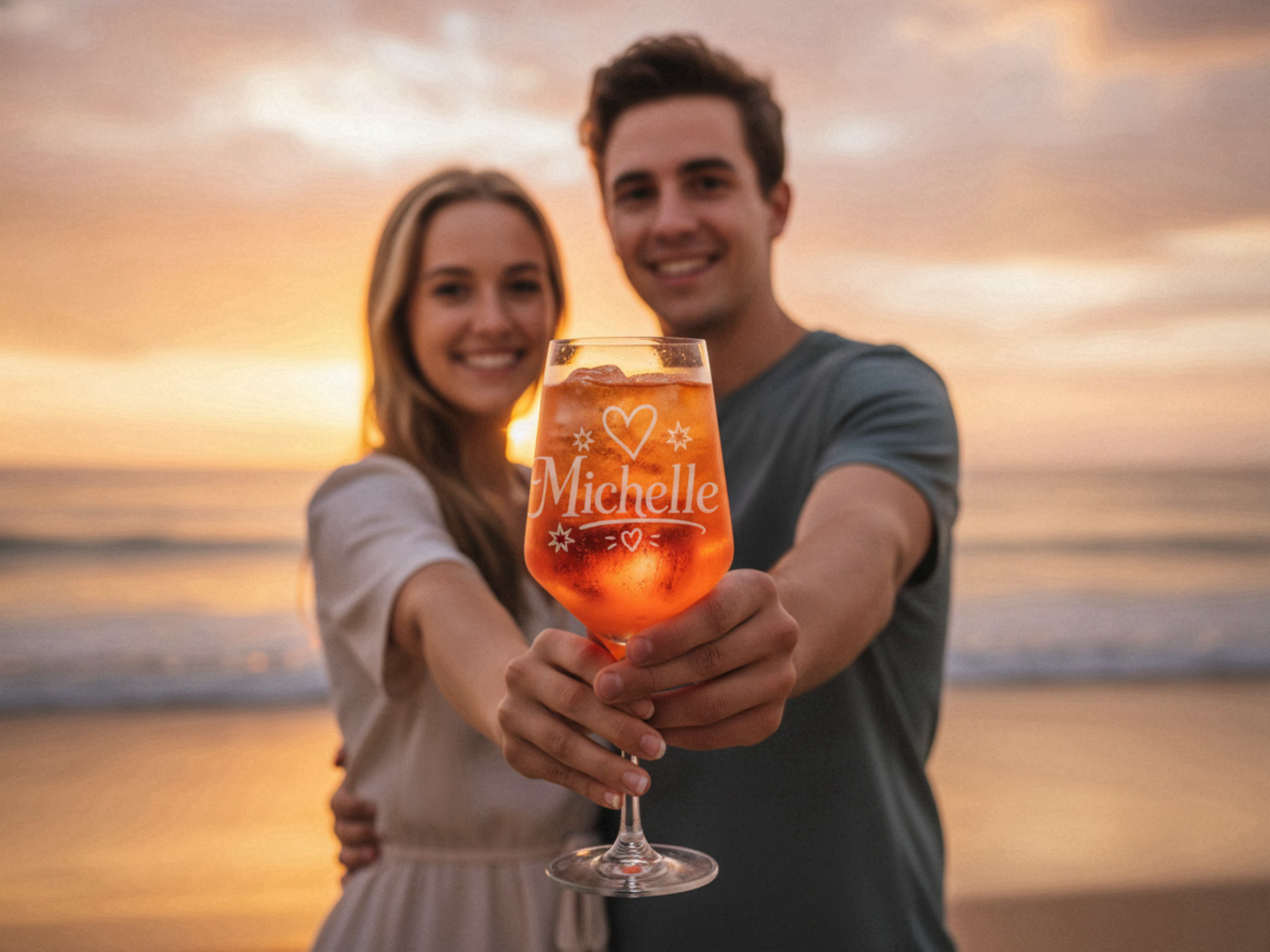 1x Weinglas Gravur Michelle Namensglas 350ml spülmaschinenfest langlebig - Vorschau 4