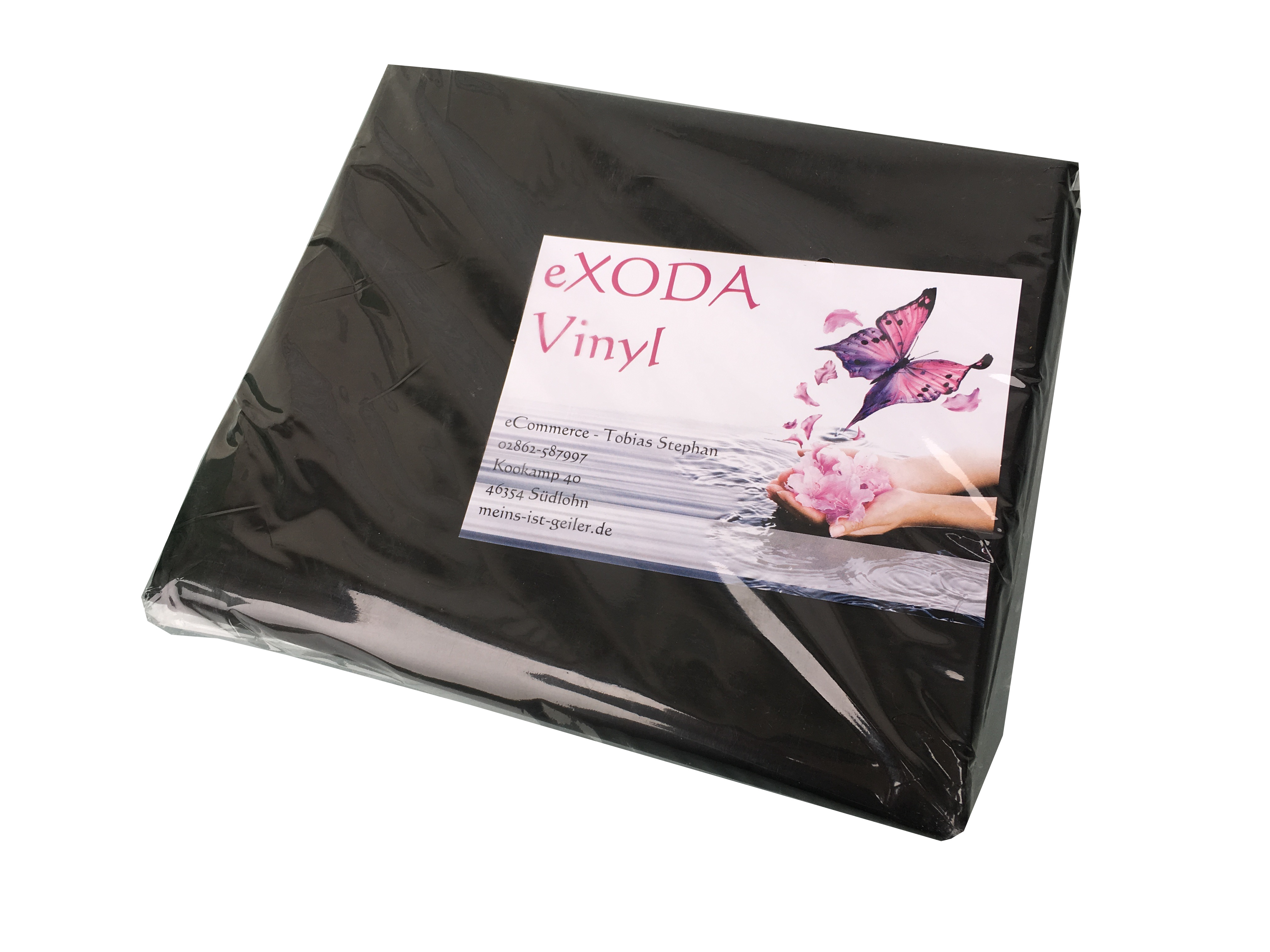 Tischdecke abwaschbar eckig Deko Vinyl schwarz 180x220cm wasserdicht pflegeleicht - Vorschau 3