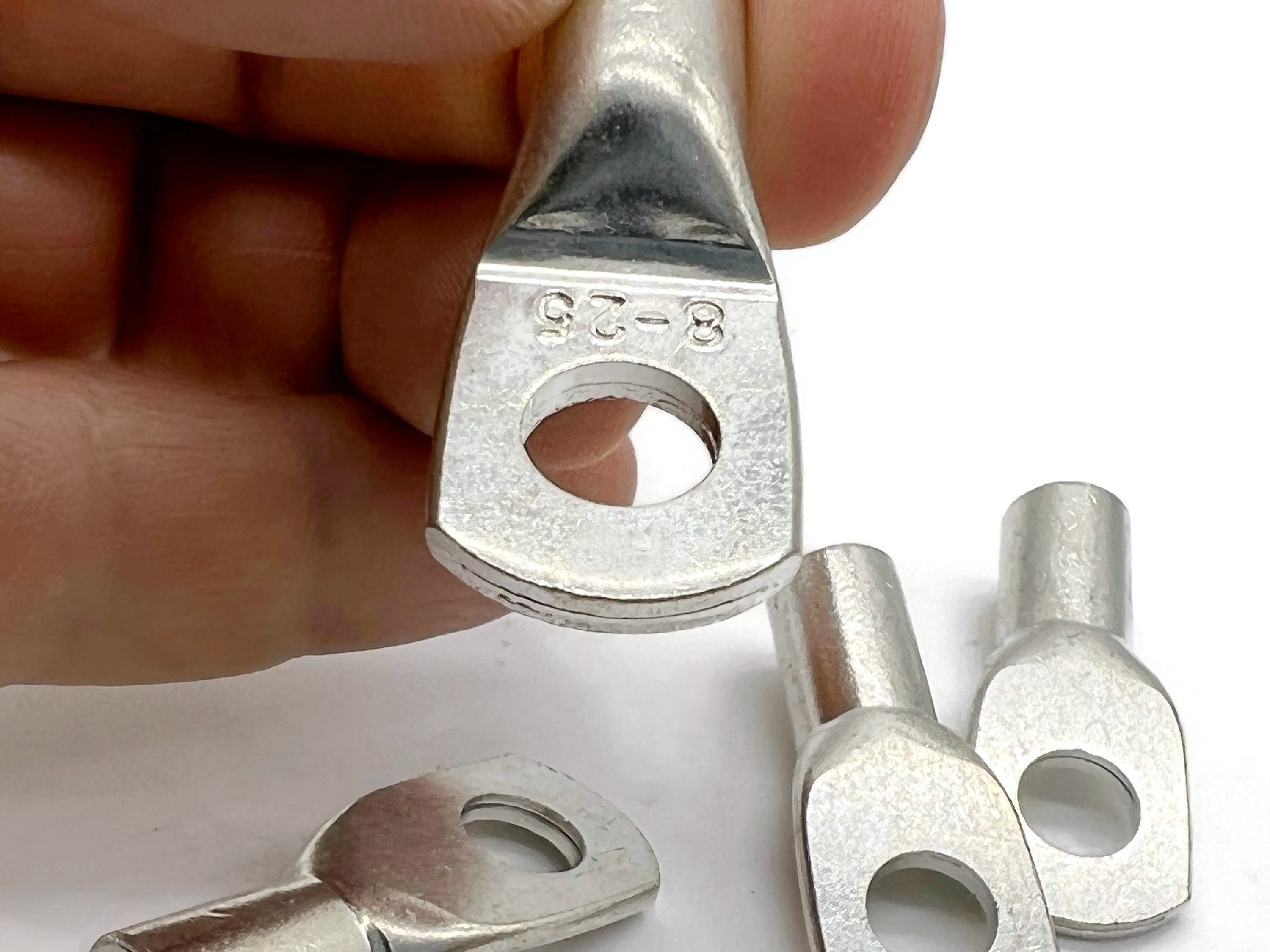 Kabelschuh 25mm2 M8 4x für Batteriekabel Kupferkabelgeflecht 5 6mm unverpresst - Vorschau 5