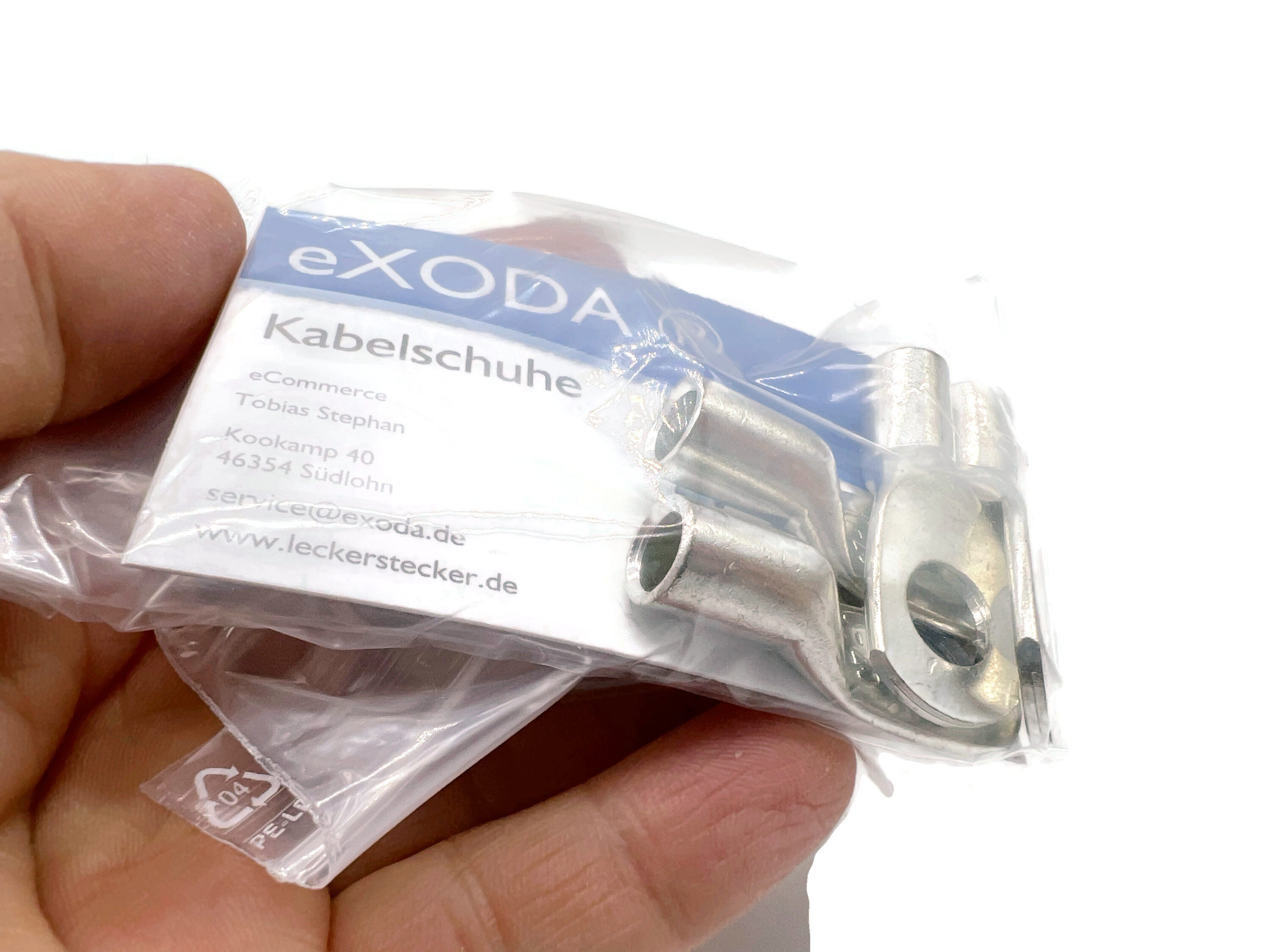 Kabelschuh 25mm² M10 4x für Batteriekabel Kupferkabelgeflecht robust vielseitig - Vorschau 3