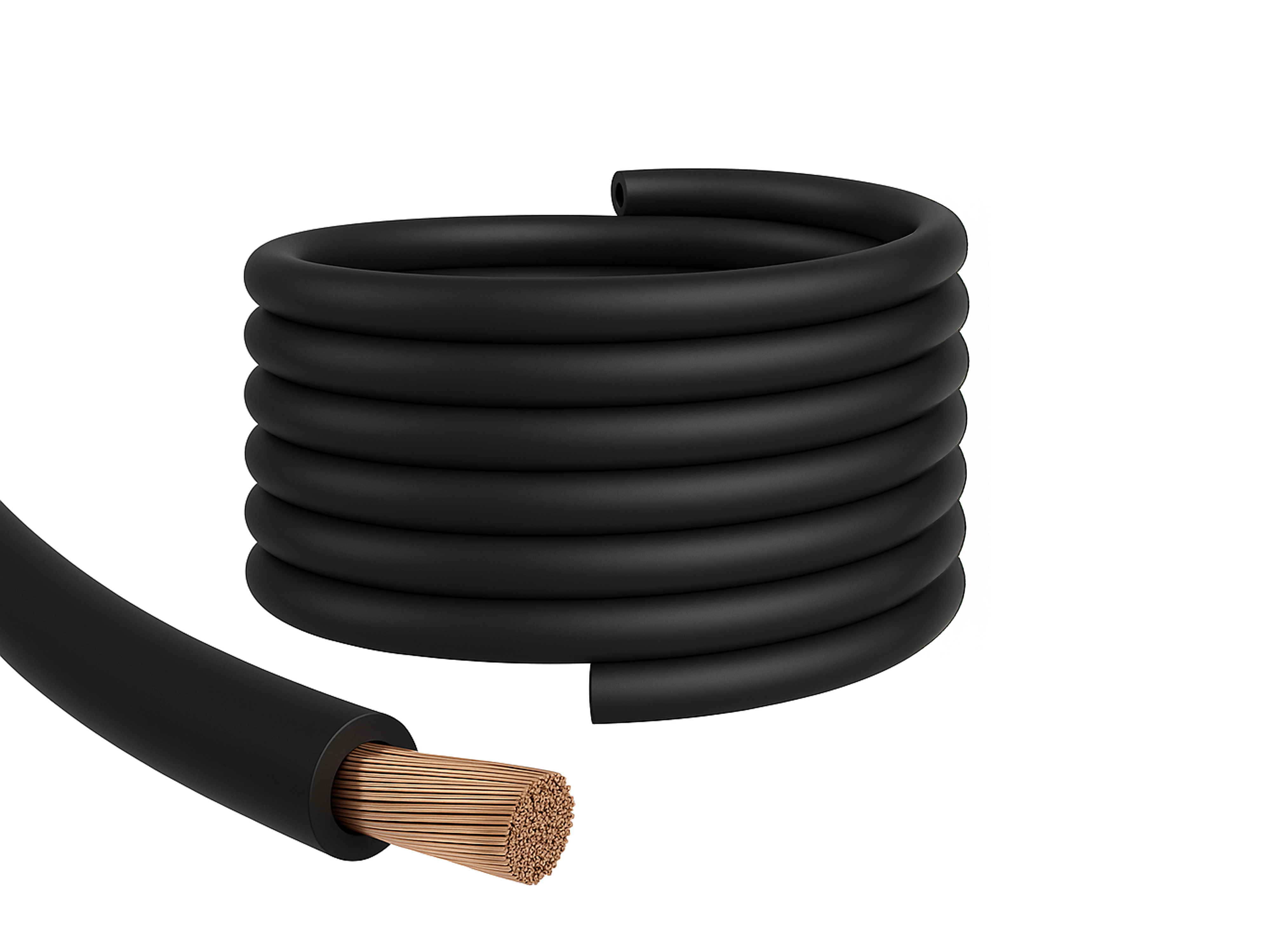 5m Batteriekabel schwarz 70mm² H07VK Kupfer PVC nach DIN VDE feindraht 450V 750V - Vorschau 2