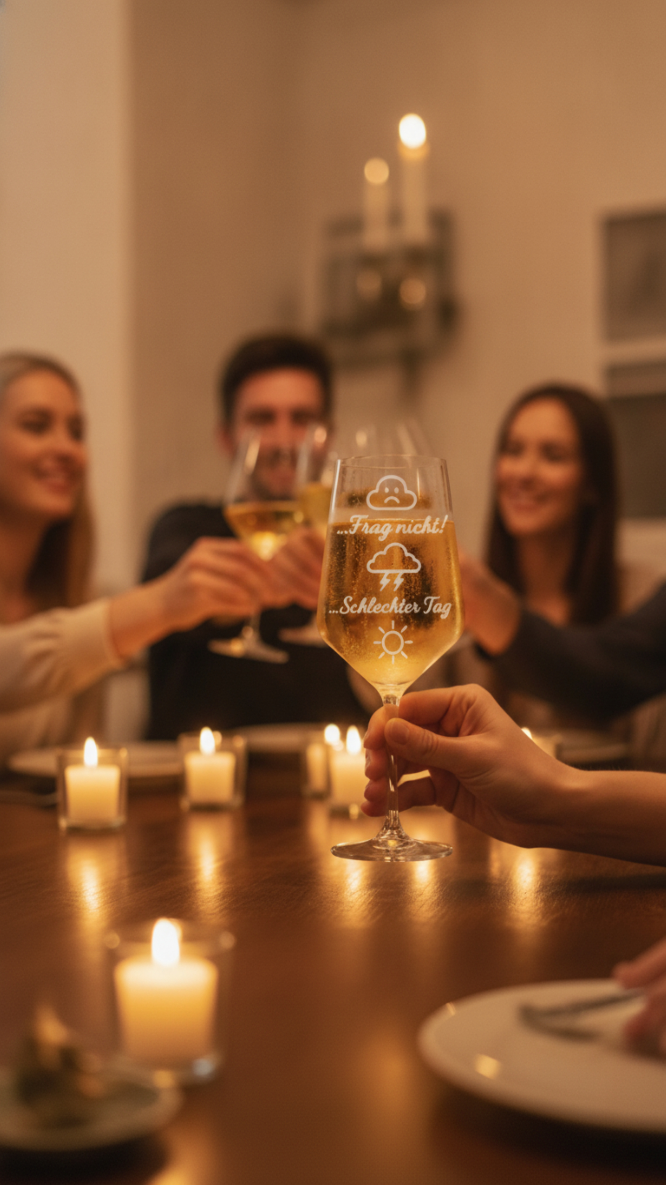 Weinglas Gravur Tagesglück Deine Pegelanzeige für Weinliebhaber made in Germany - Vorschau 17