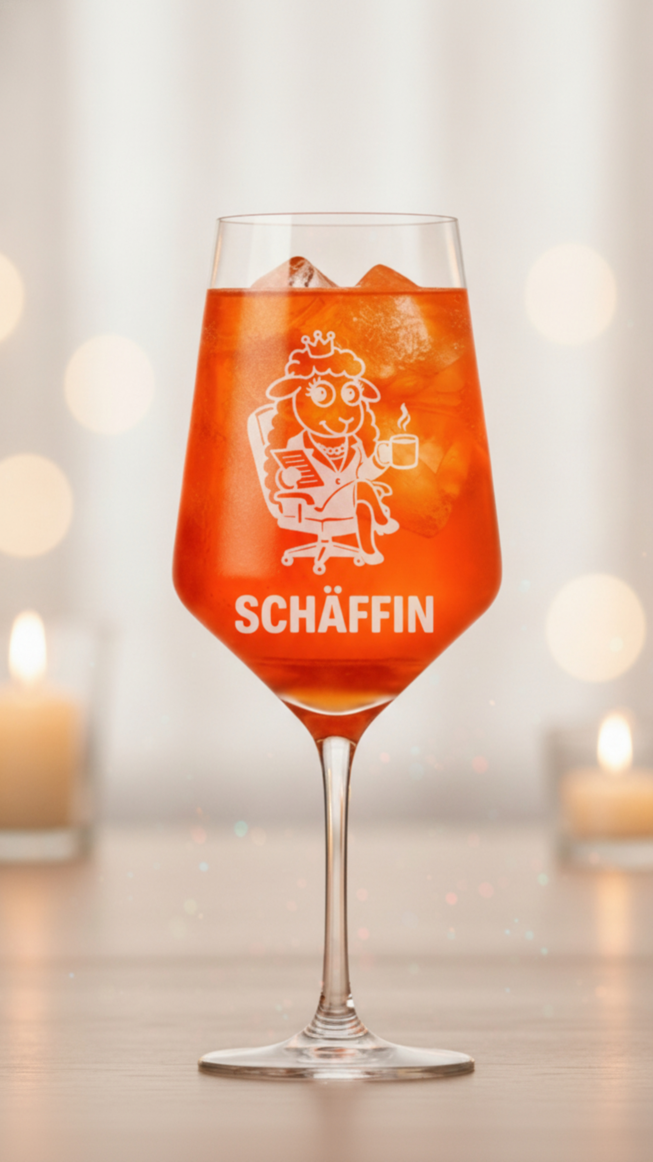 Weinglas graviert Puppa Schaf die Schäffin 350ml spülmaschinenfest für besondere Anlässe - Vorschau 12