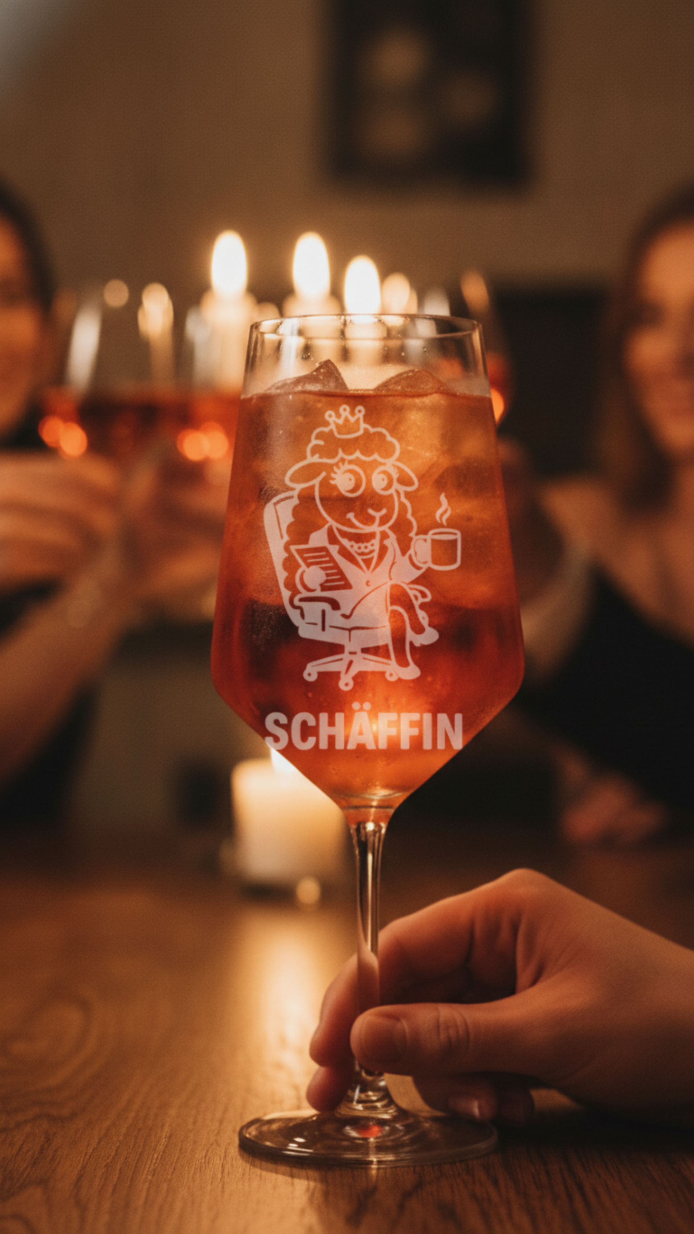 Weinglas graviert Puppa Schaf die Schäffin 350ml spülmaschinenfest für besondere Anlässe - Vorschau 13
