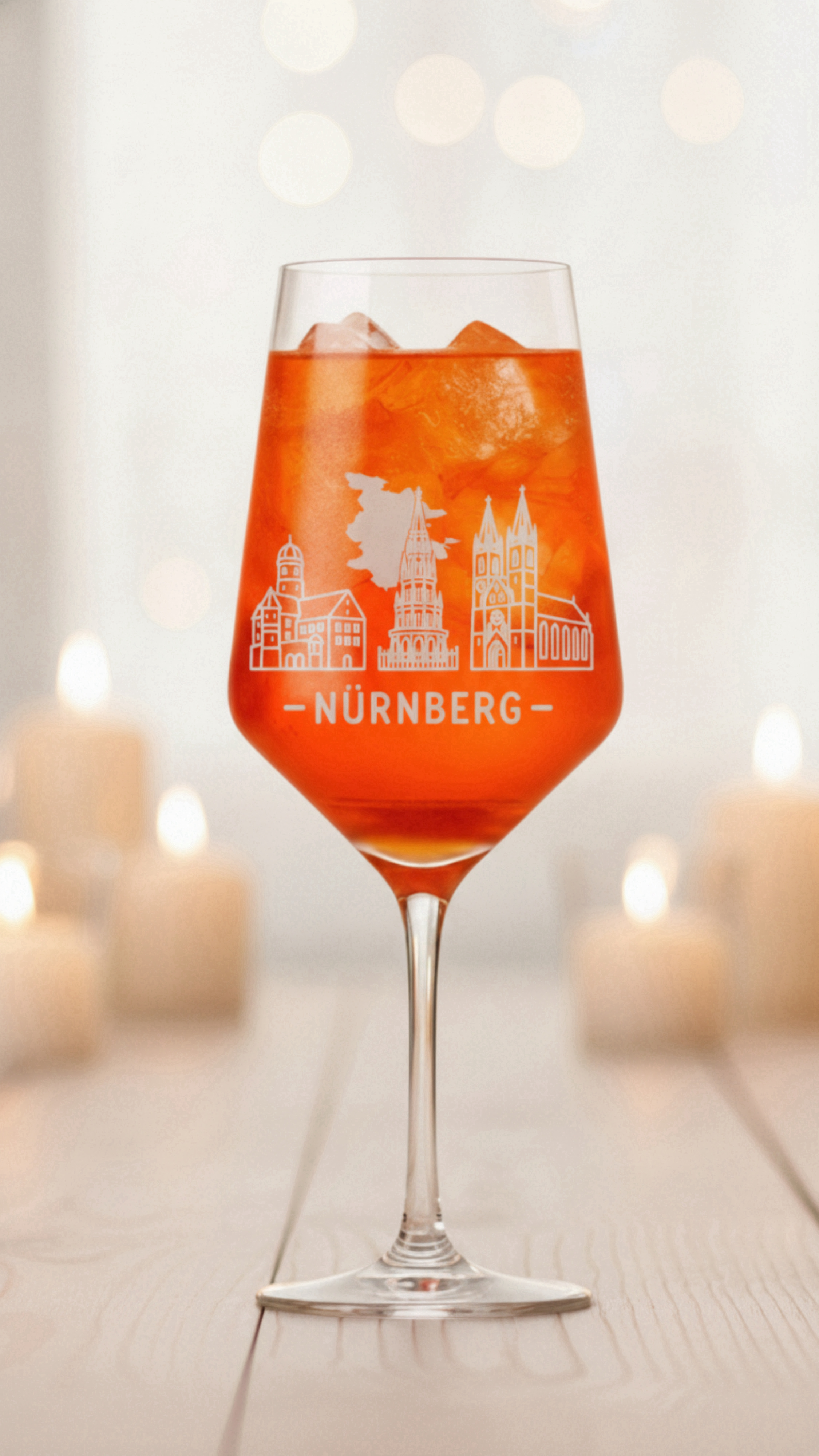 Weinglas Gravur Nürnberg 350ml spülmaschinenfest und robust - Vorschau 10