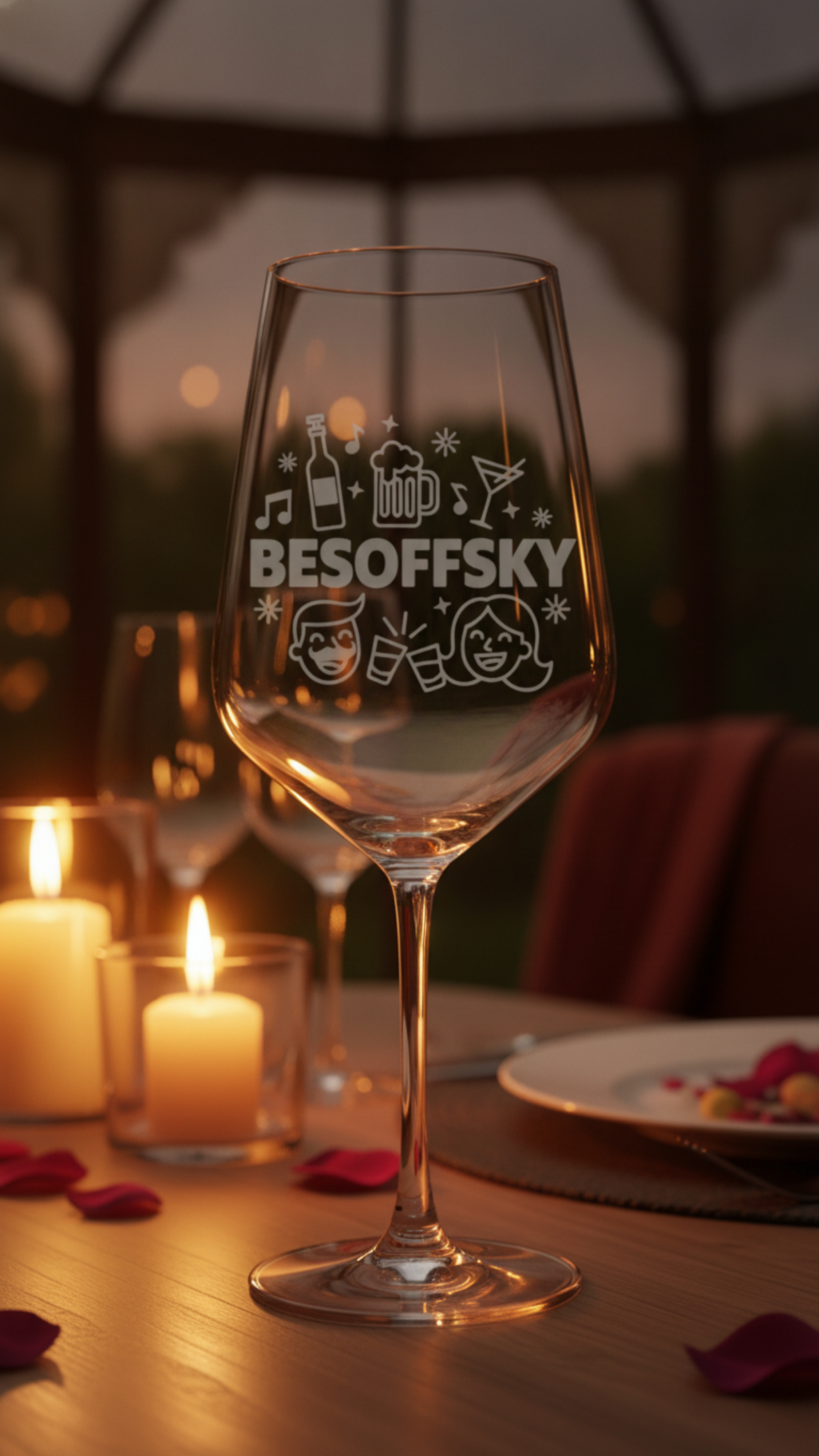 Weinglas Gravur Besoffsky 350ml spülmaschinenfest aus robustem Qualitätsglas - Vorschau 12