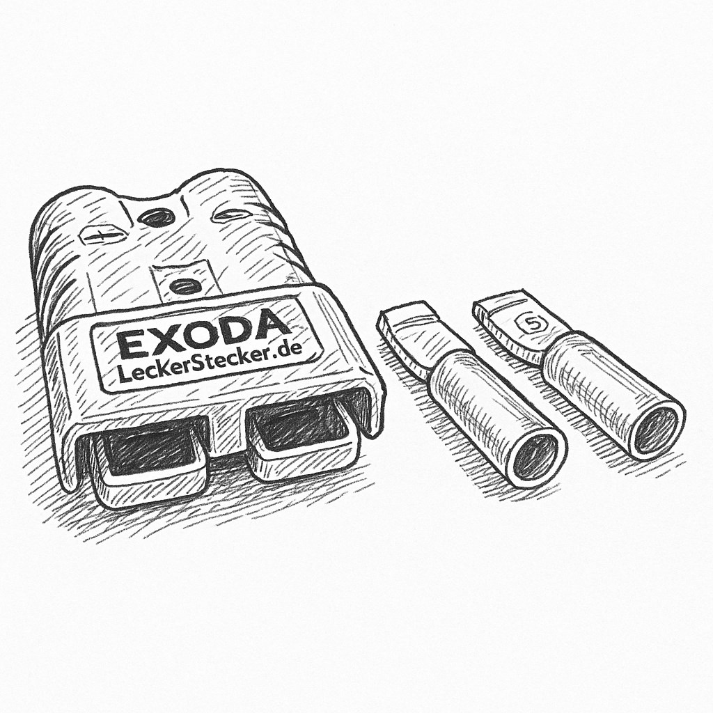 Batterie Stecker 175A 16 mm2 grau Steckverbinder max 600V und 175A für 16 mm² Kabel - Vorschau 7