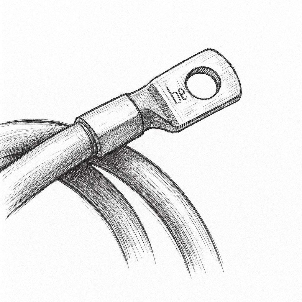 Batteriekabel 35 mm² 50cm mit M8 Kabelschuhen Rot hohe Qualität flexibel max 470A 12V - Vorschau 6