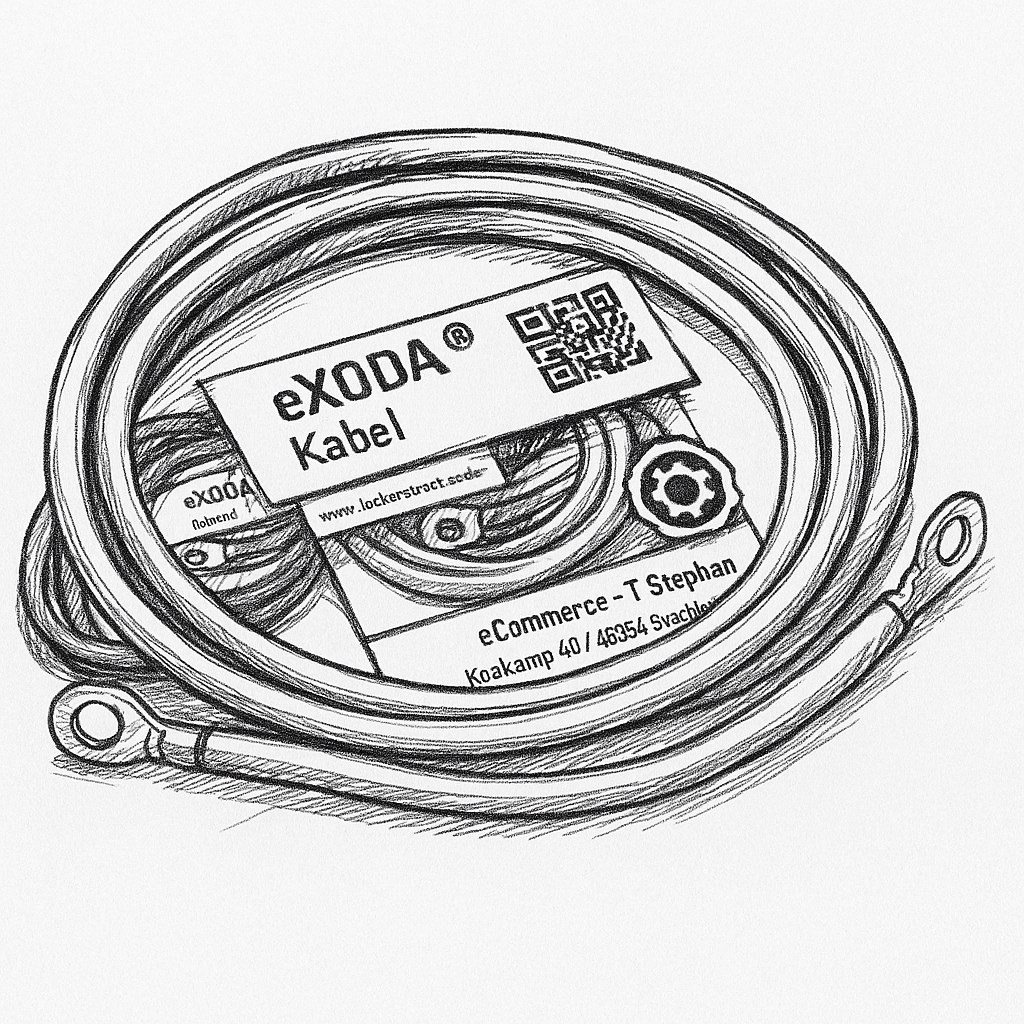 Batteriekabel 10 mm² 200cm mit Kabelschuhen M8 Rot für Auto Motorrad Boot flexibel bis 34A - Vorschau 6