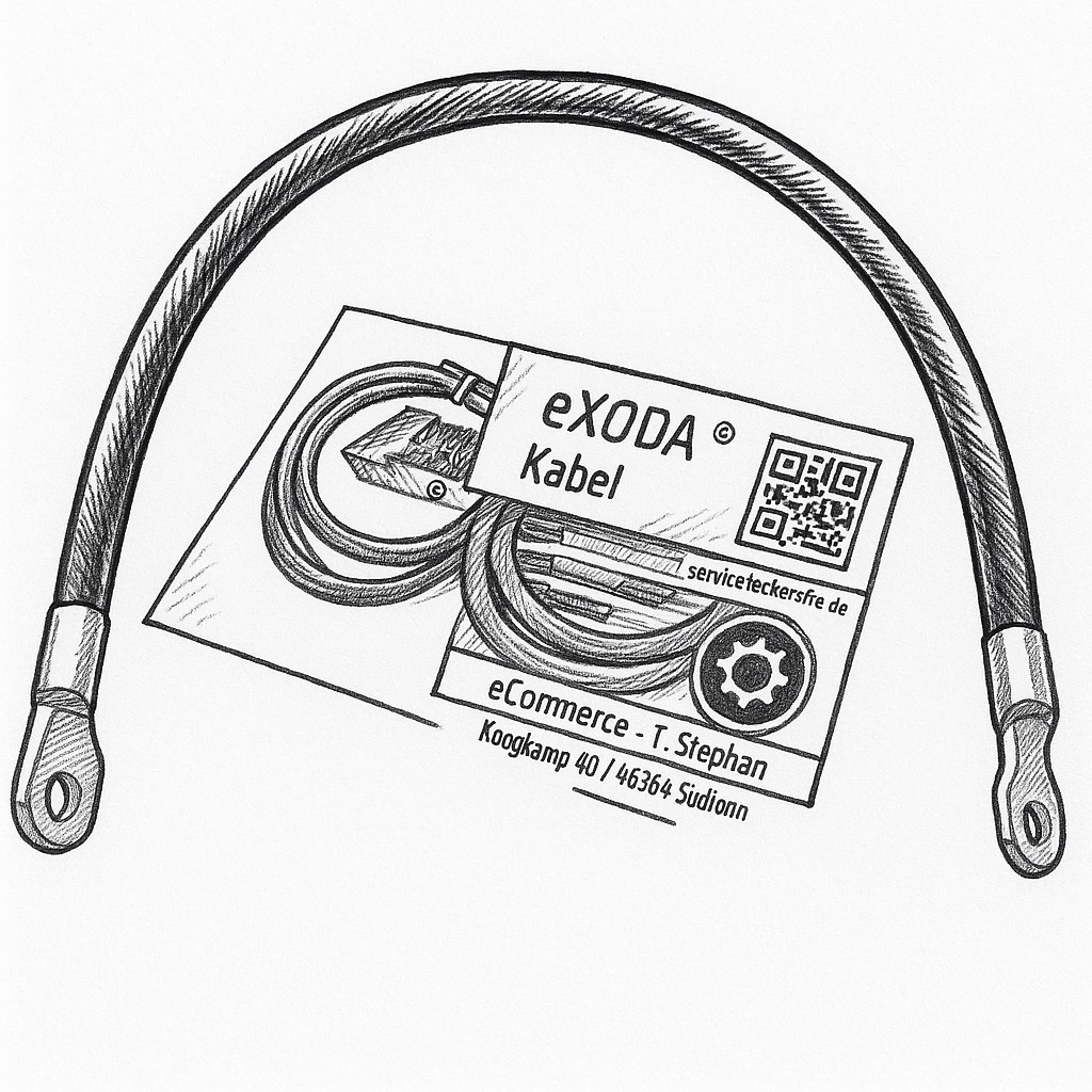 Batteriekabel 50 mm² 50cm M6 Schwarz für Autos Boote Motorräder flexibel zuverlässig - Vorschau 6