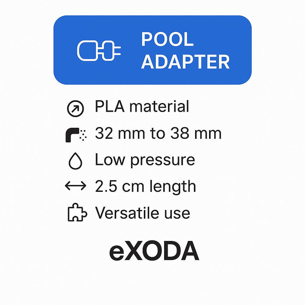 Pool Adapter 38mm auf 32mm Schlauch Verbinder für Poolsysteme einfache Montage für Zubehör - Vorschau 7