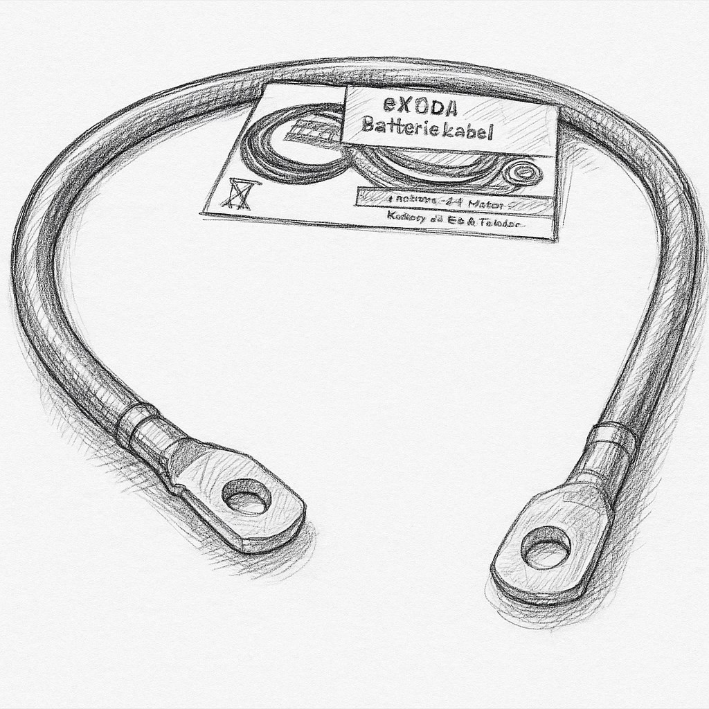 Batteriekabel 50 mm² 75cm Kabelschuhe M10 M8 Rot flexibel hitzebeständig bis 70 Grad - Vorschau 7