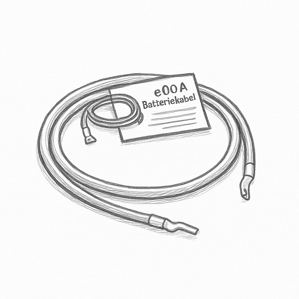 Batteriekabel 25 mm² 300cm mit M8 Kabelschuhen Schwarz flexibel aus 99 Prozent Kupfer - Vorschau 7