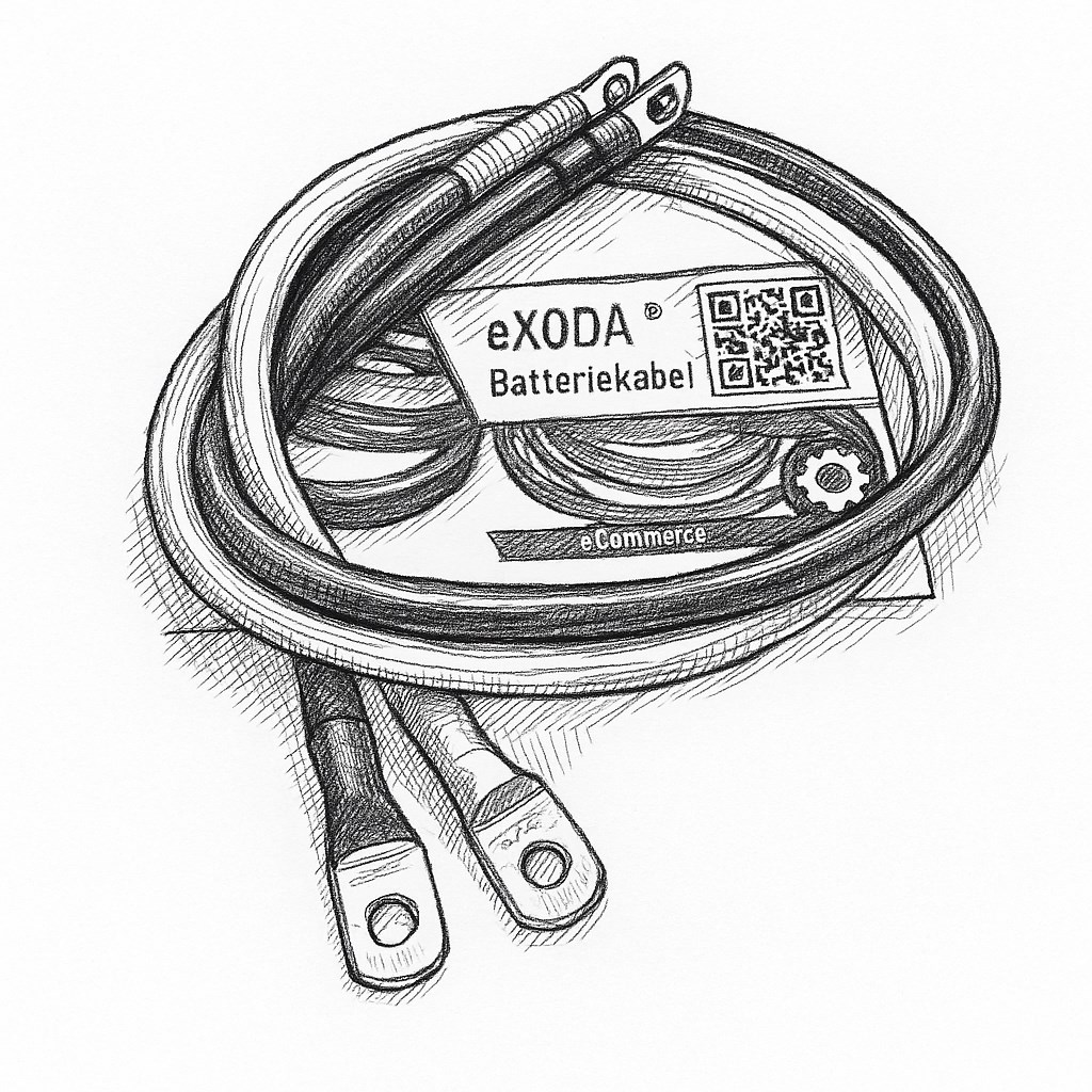 Kabel Set 35 mm² 75cm Schrumpfschlauch M8 rot schwarz Batteriekabel für Auto Boot Motorrad - Vorschau 7