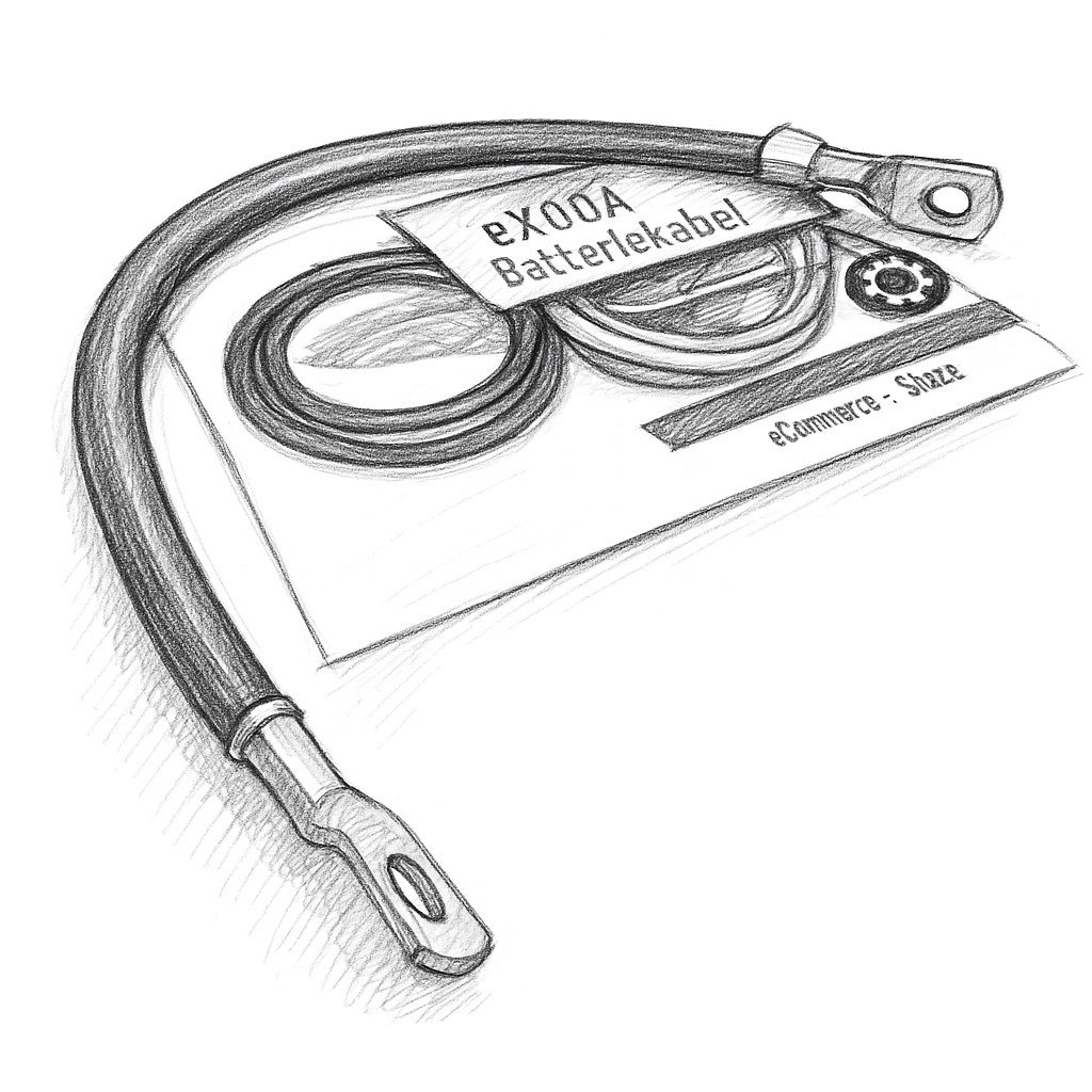 Batteriekabel 25 mm² 15cm M8 Kabelschuhe Schwarz für Autos Boote Motorräder hochqualitativ - Vorschau 7