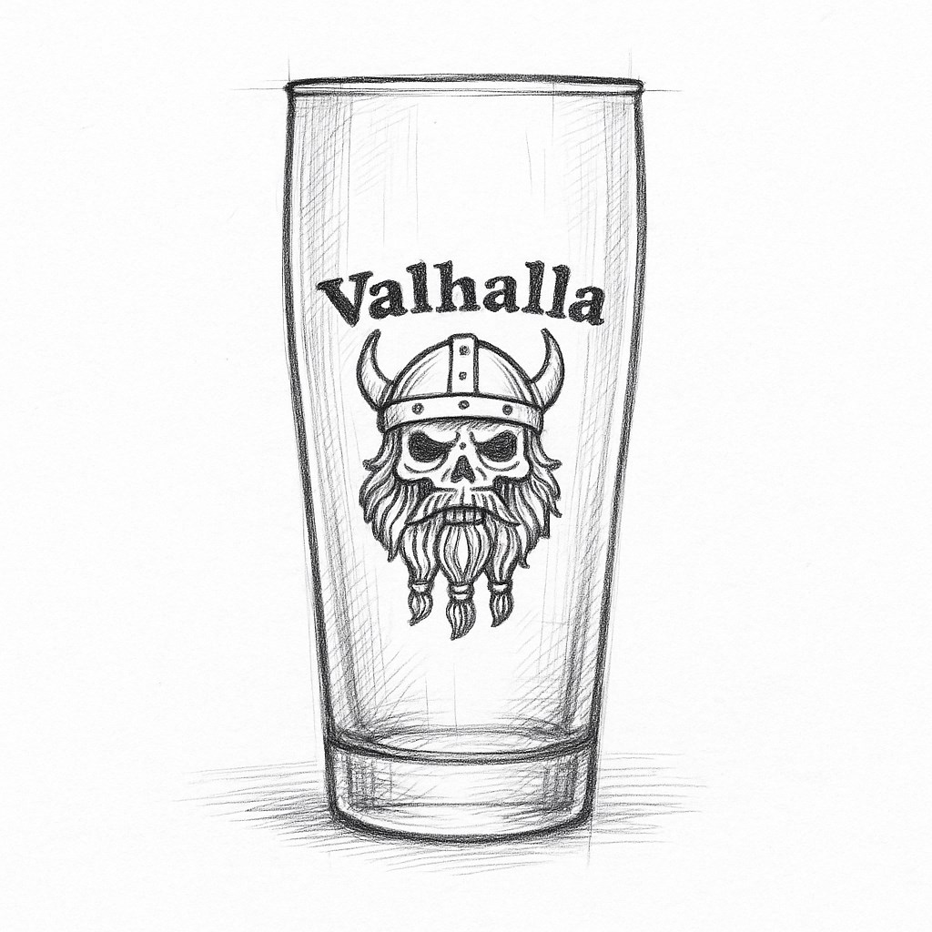 Bierglas Gravur Wikinger 500ml spülmaschinenfest für gesellige Abende mit Freunden - Vorschau 8