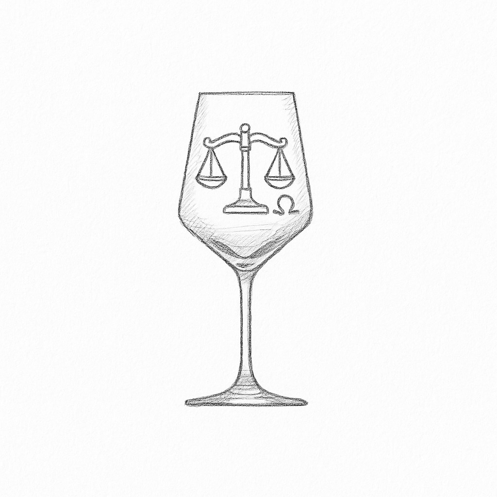 Weinglas Sternzeichen Waage 350ml spülmaschinenfest mit stilvoller Gravur elegantes Design - Vorschau 7