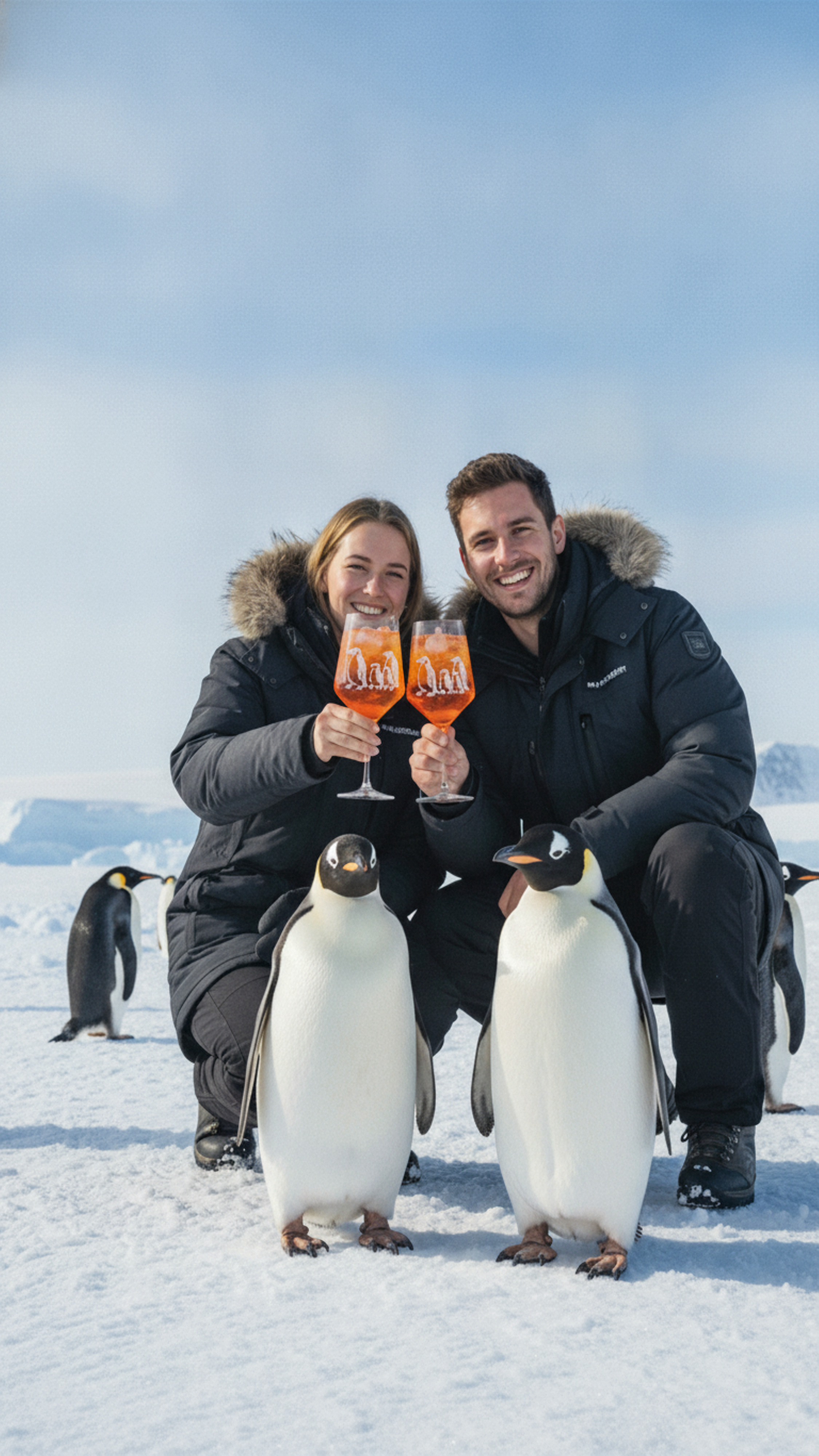 Weinglas 350 ml Pinguine Baby graviert kratzfest spülmaschinenfest ideales Geschenk für Weinliebhaber - Vorschau 8