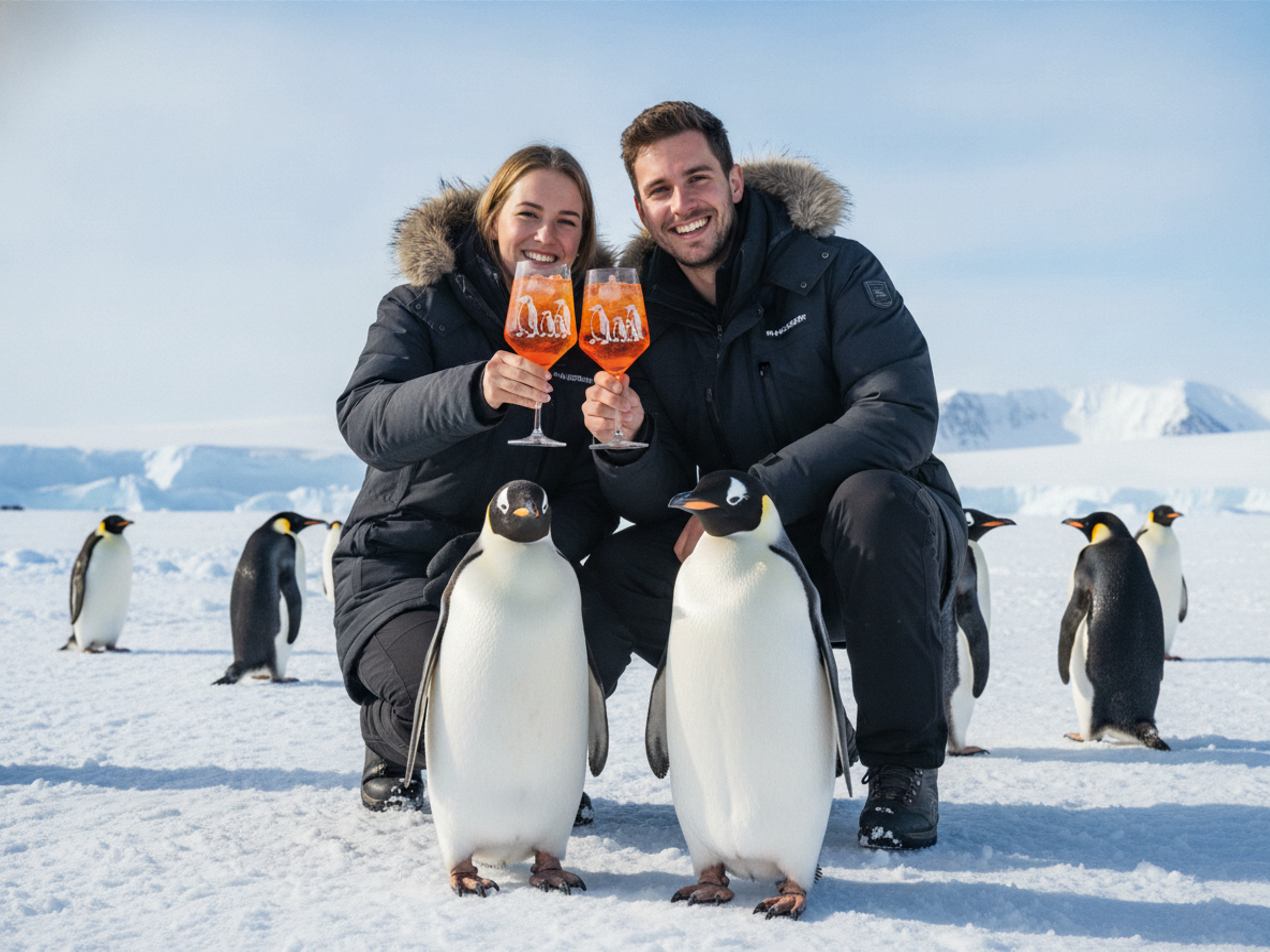 Weinglas 350 ml Pinguine Baby graviert kratzfest spülmaschinenfest ideales Geschenk für Weinliebhaber - Vorschau 2