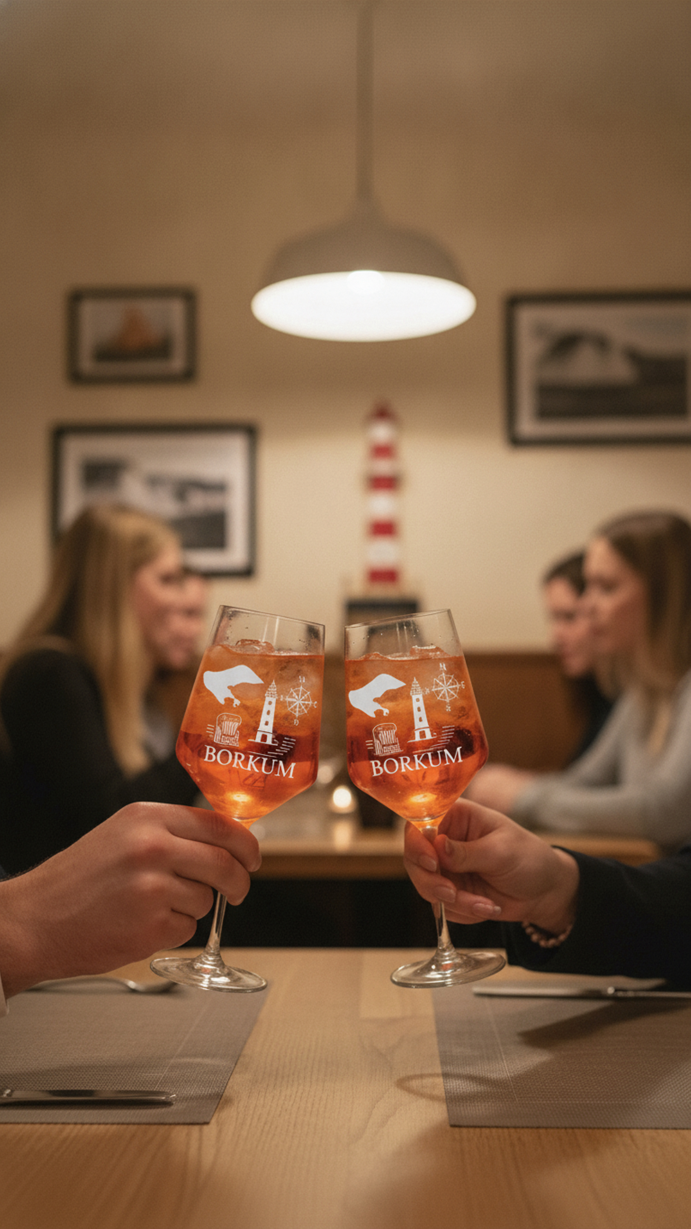 Weinglas Borkum 350ml spülmaschinenfest - stilvolles Trinkgefäß mit Gravur - Vorschau 10