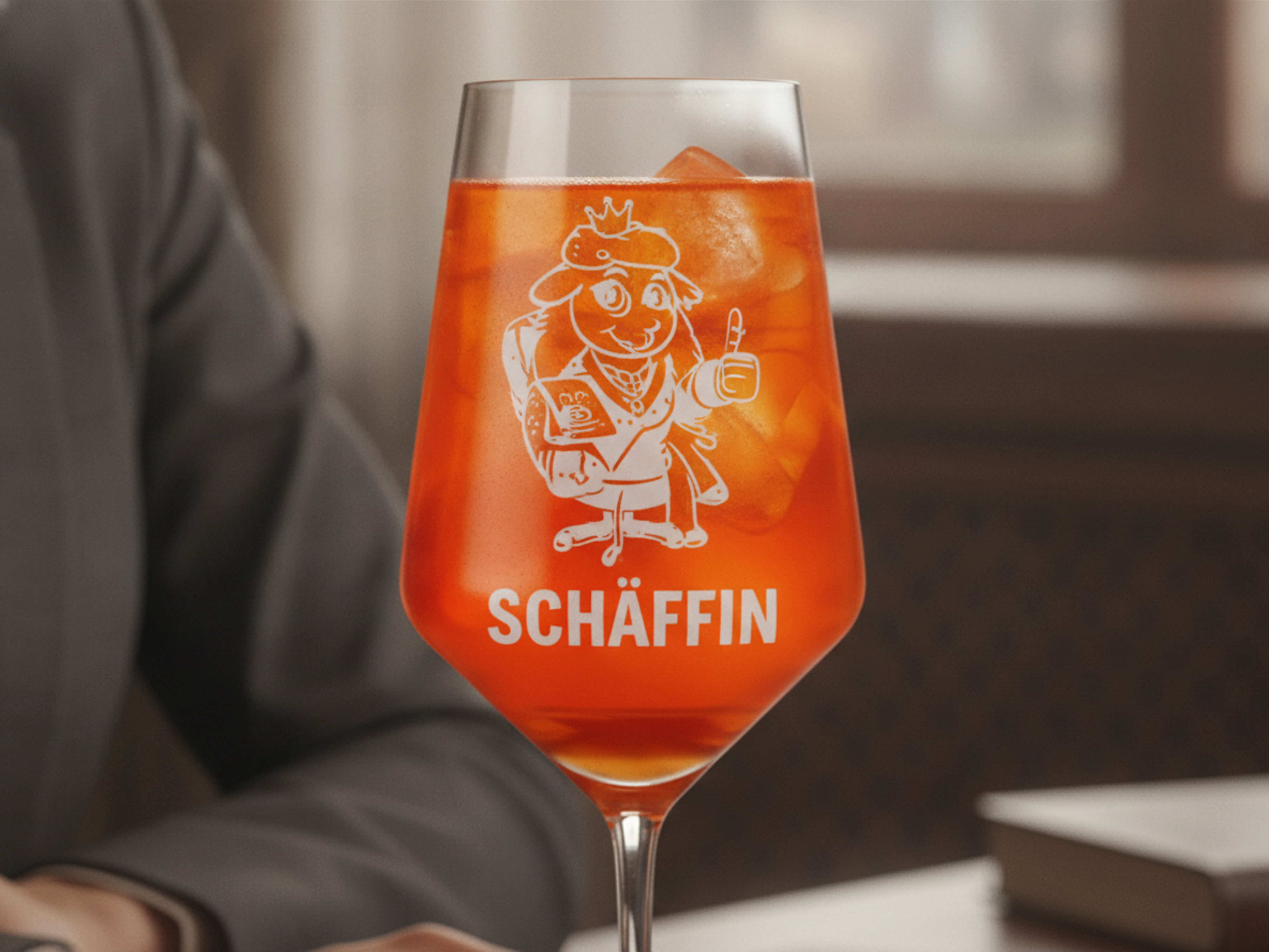 Weinglas graviert Puppa Schaf die Schäffin 350ml spülmaschinenfest für besondere Anlässe - Vorschau 8