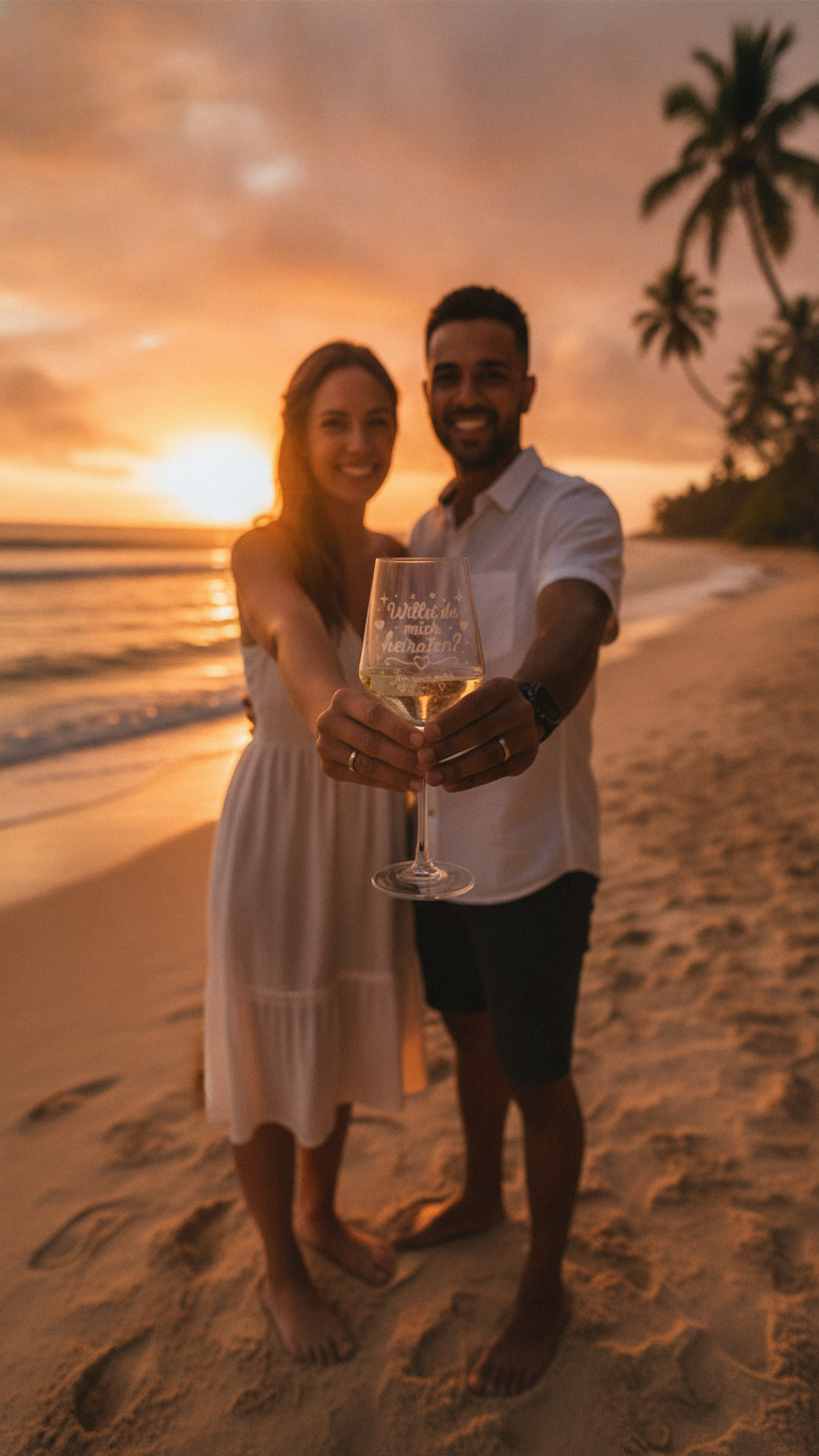 Weinglas Gravur Hochzeit Brautpaar Frage Willst Du mich heiraten - Vorschau 9