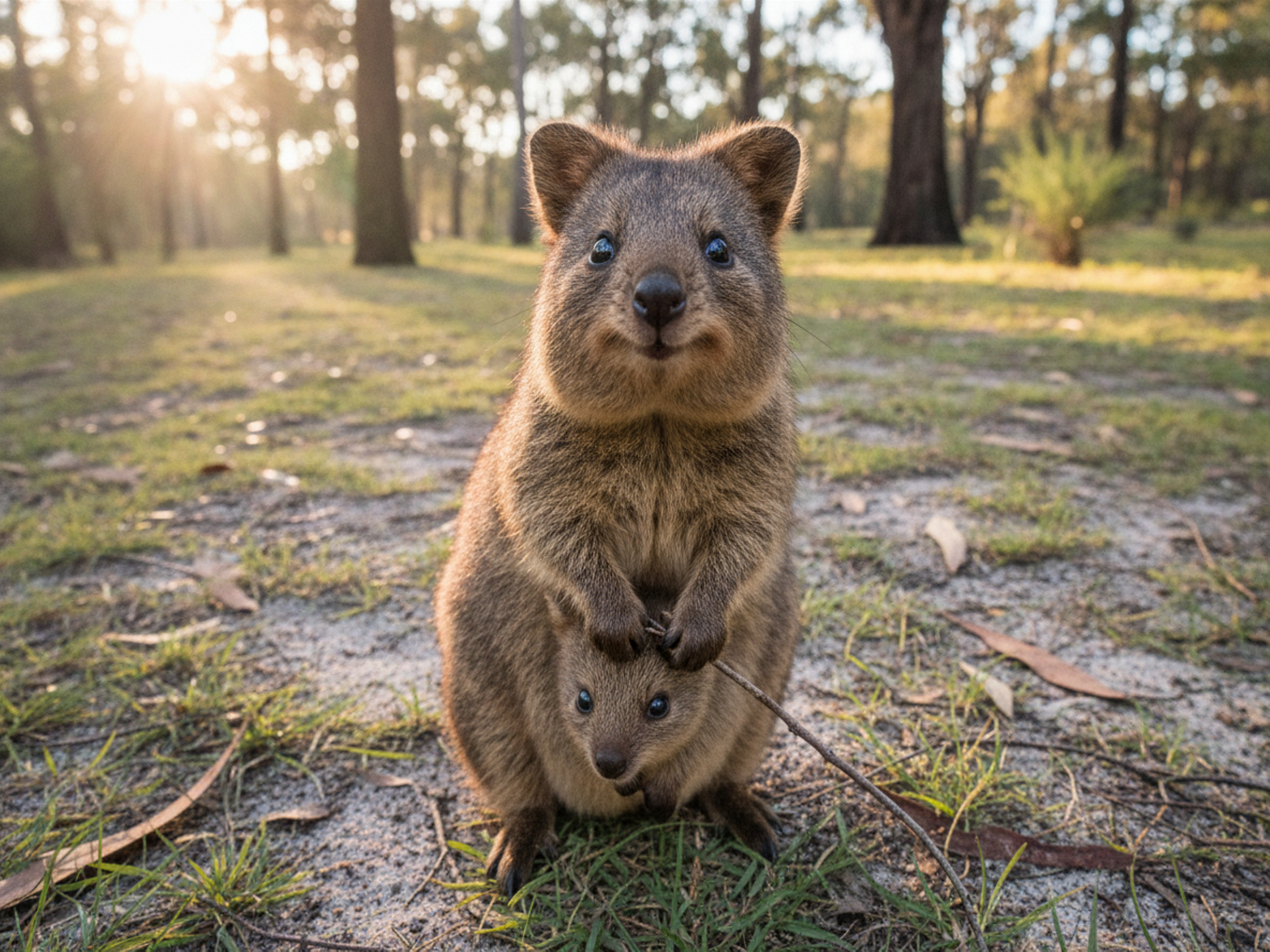 Valhalla Weinglas Quokka mit Baby spülmaschinenfest 350ml Design für Weingenießer - Vorschau 8