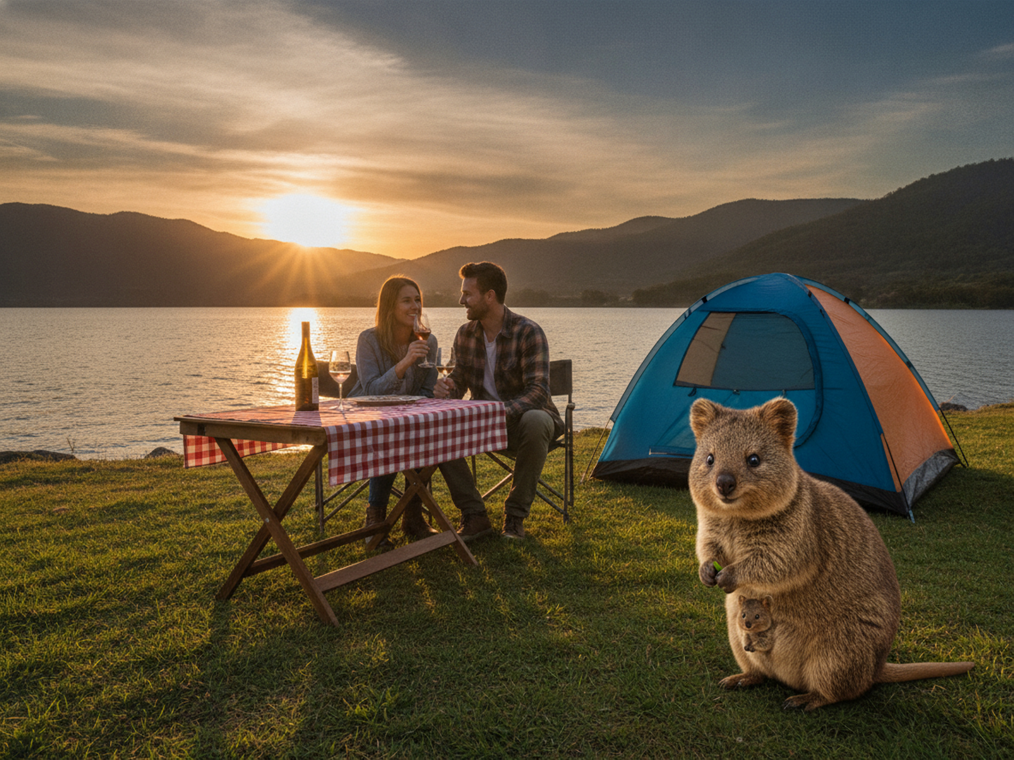 Valhalla Weinglas Quokka mit Baby spülmaschinenfest 350ml Design für Weingenießer - Vorschau 9
