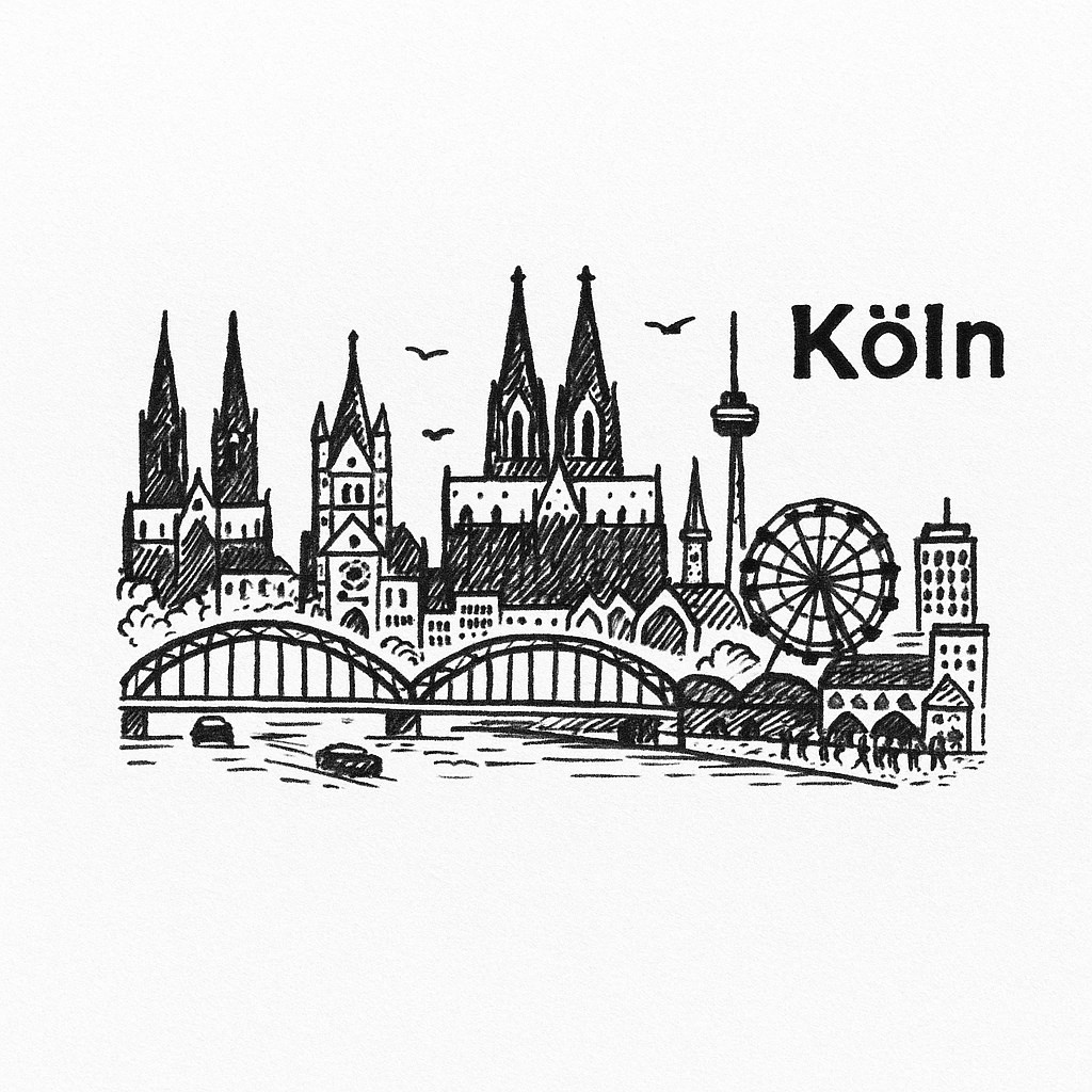 Frühstücksbrettchen Kölner Wahrzeichen aus Buchenholz für stilvolles Frühstück in Köln - Vorschau 7
