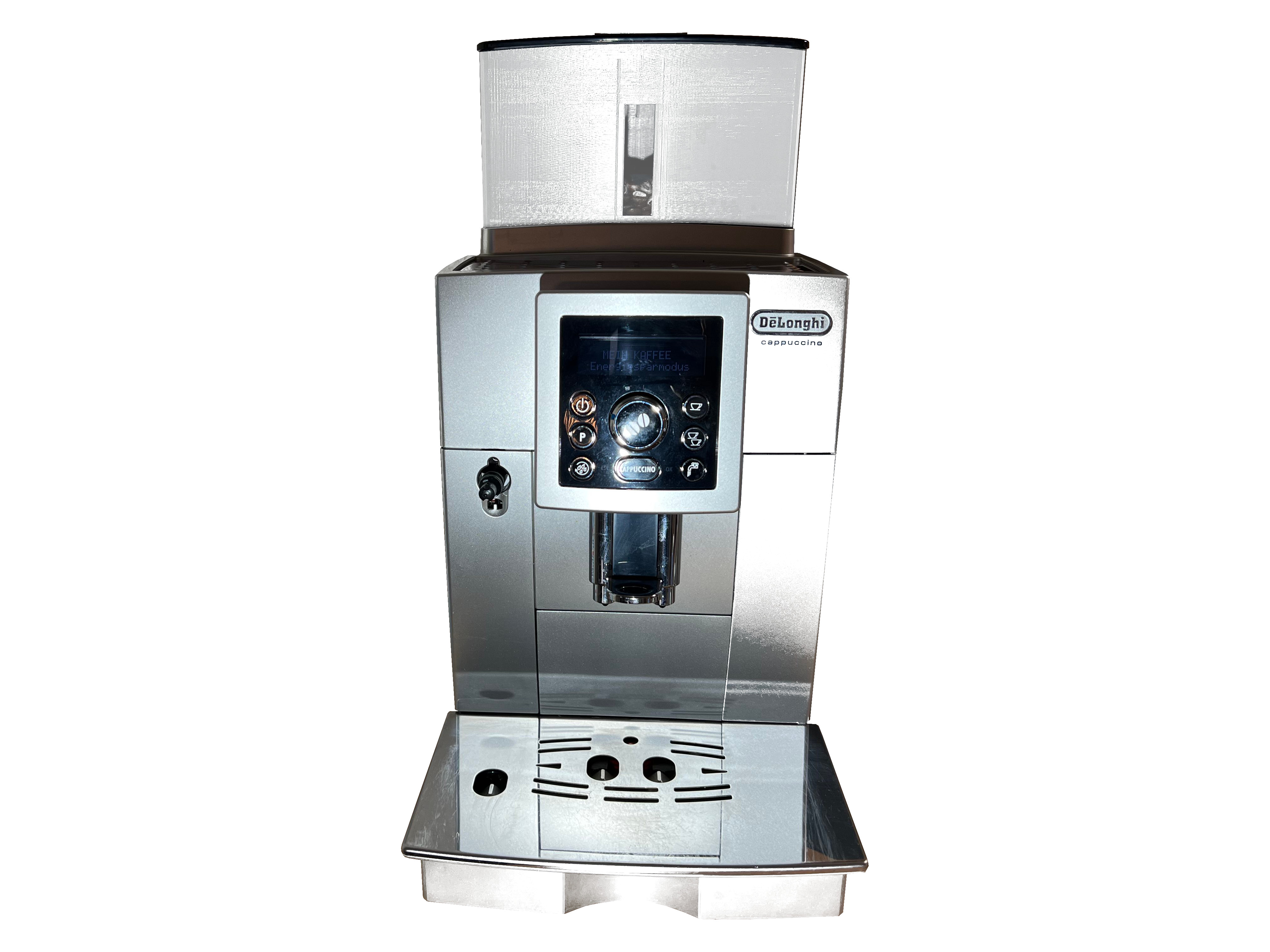 Bohnenbehälter Weiss Maxi Erweiterung mit Sichtglas für DeLonghi Cappuccino und Magnifica S - Vorschau 2