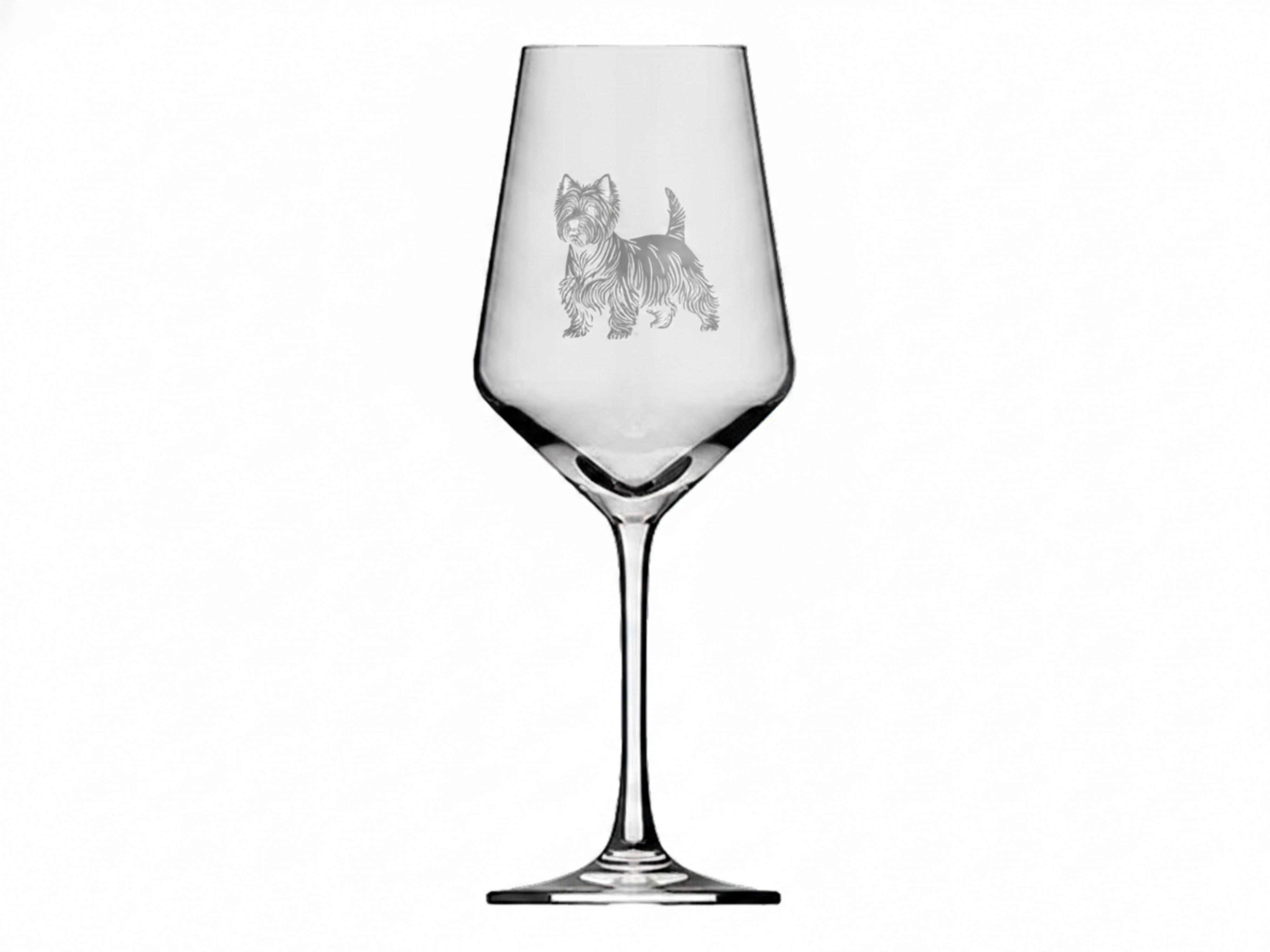 Weinglas West Highland Terrier Lasergravur 350 ml spülmaschinenfest Höhe 21 cm - Vorschau 6