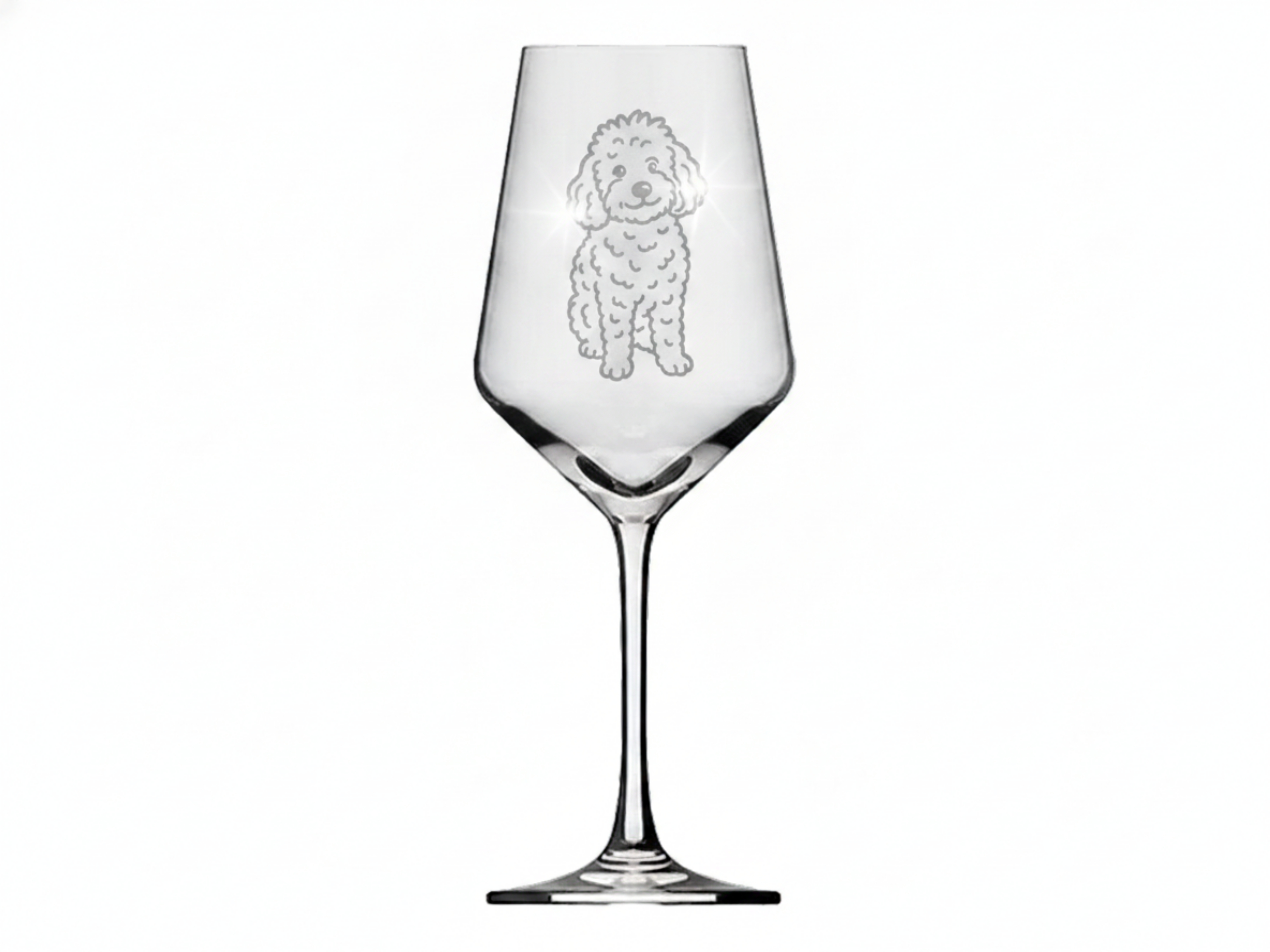 Weinglas Pudelmotiv 350ml spülmaschinenfest perfektes Geschenk für Pudel-Liebhaber - Vorschau 6