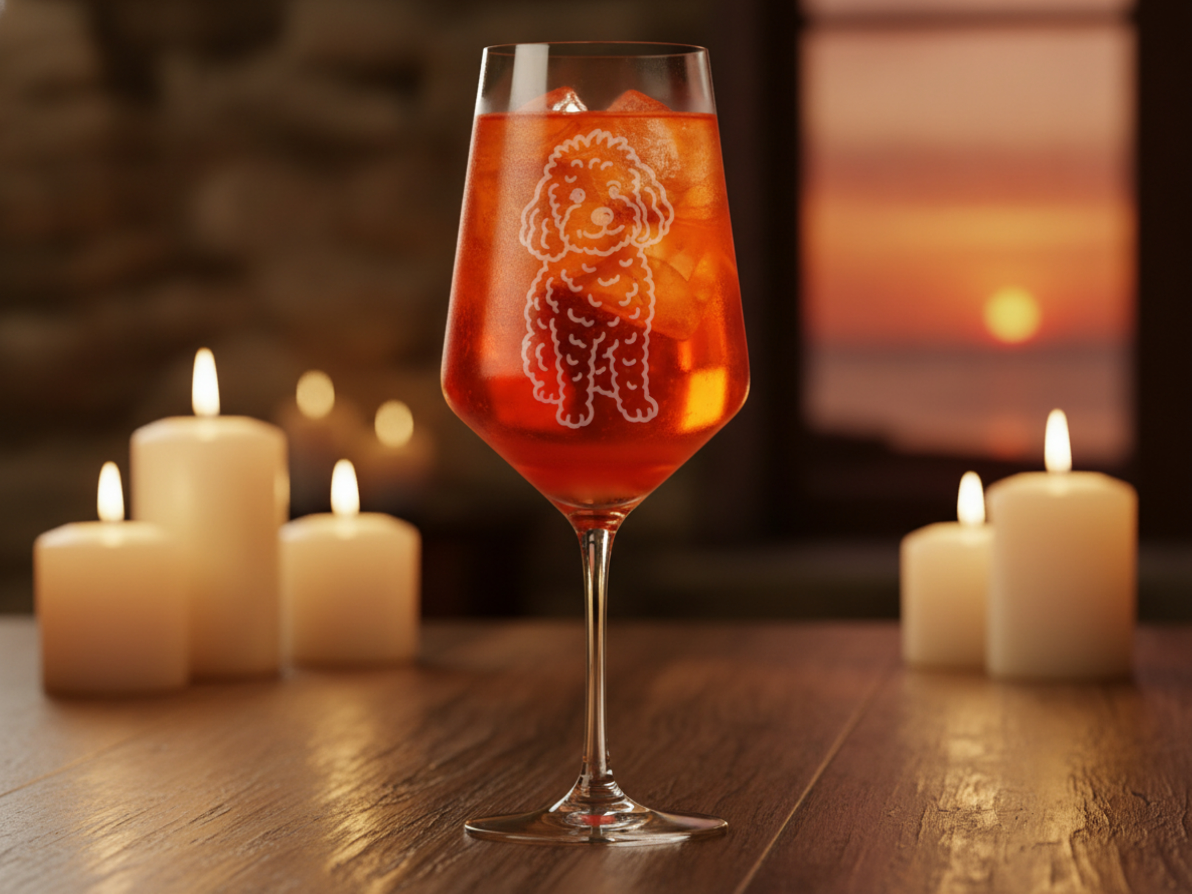Weinglas Pudelmotiv 350ml spülmaschinenfest perfektes Geschenk für Pudel-Liebhaber - Vorschau 5